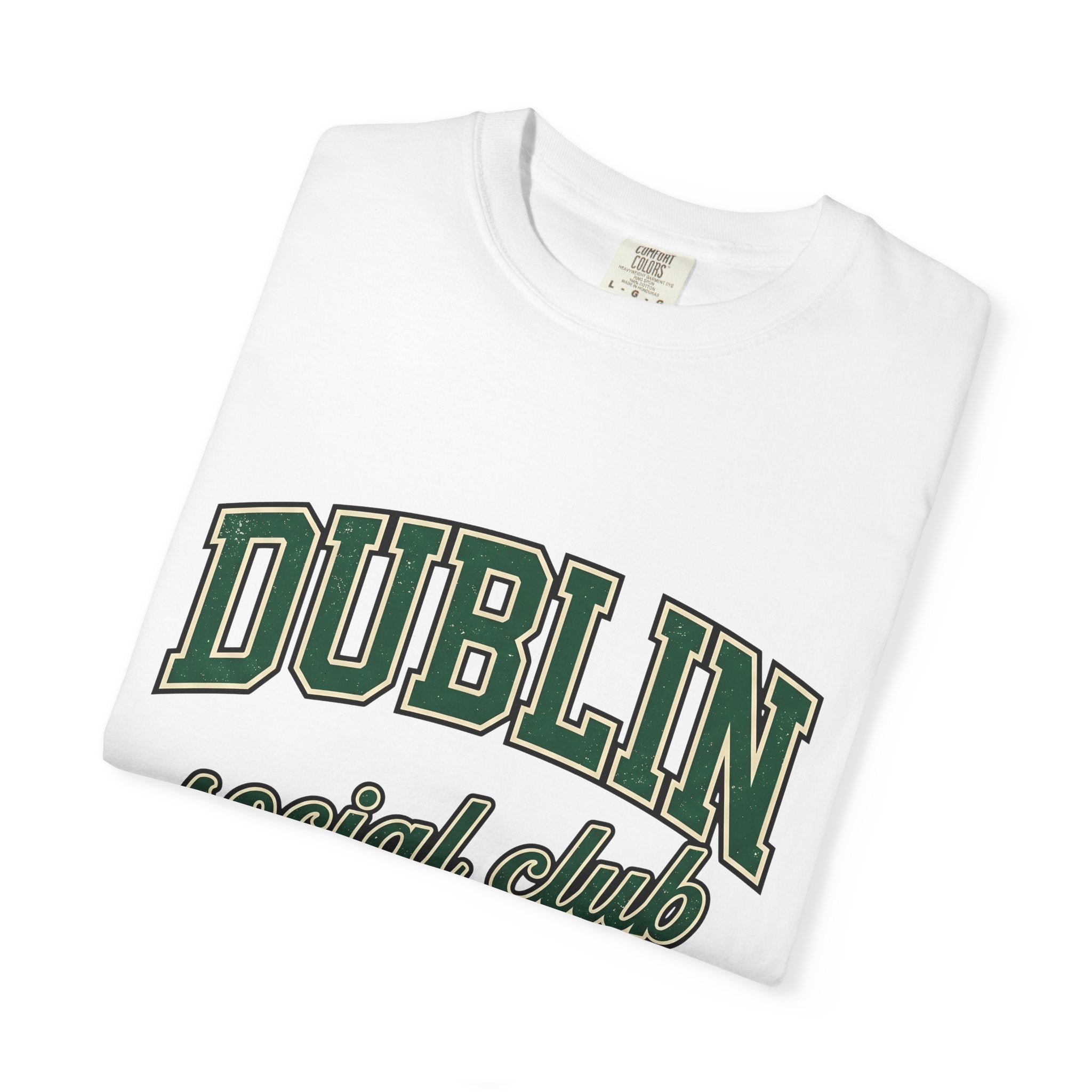 Campus Varsity Font Shirt St Patrick's Day Celtic Gift Women Nostalgic Tee Lettering T-Shirt Shamrock Fan Vintage Tshirt Celtic Design