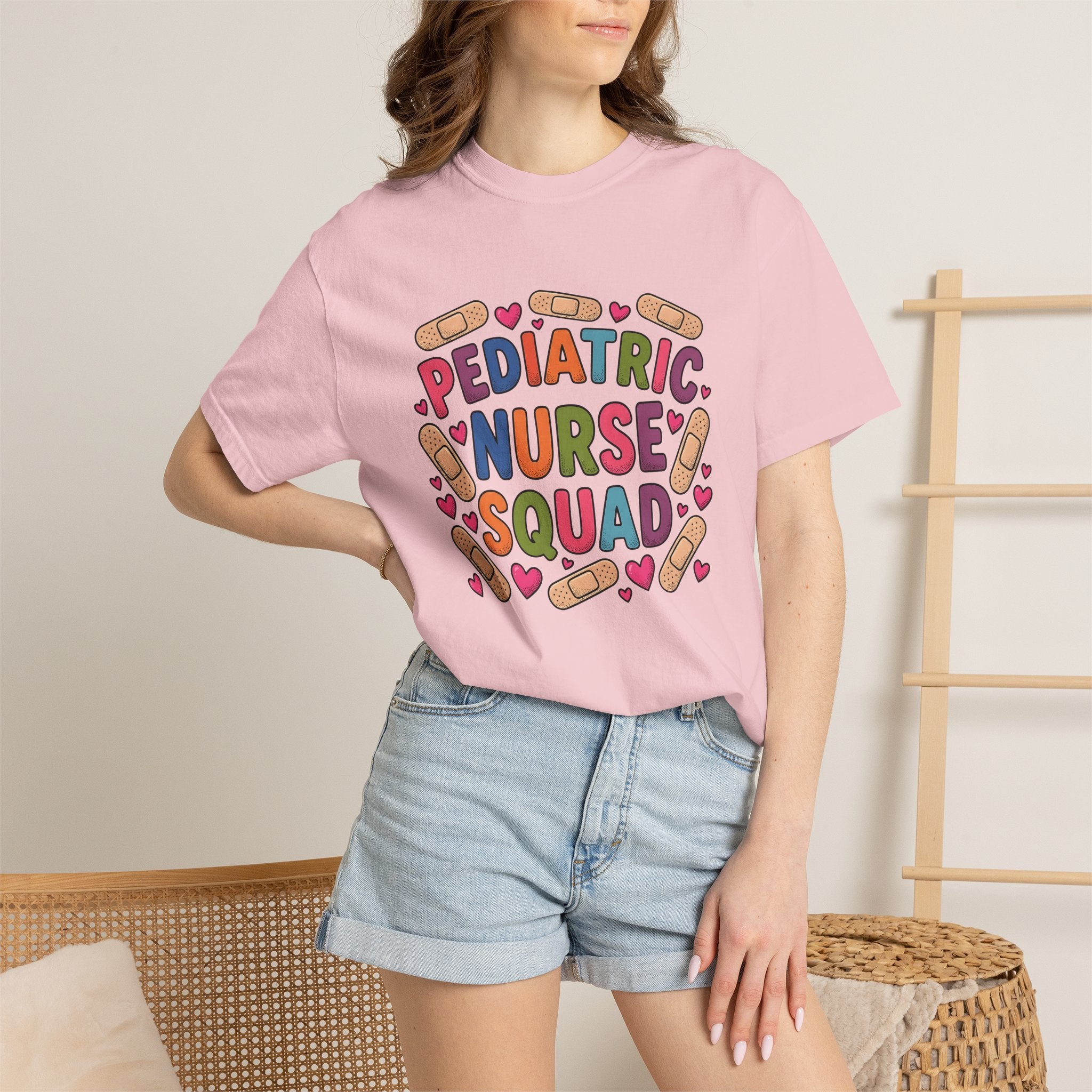 Nurse Squad Graphic Shirt Nurse Healthcare Gift Women Colorful Tee Nursing Crew T-Shirt Nurse Enthusiast Medical Tshirt Healthcare Graphic