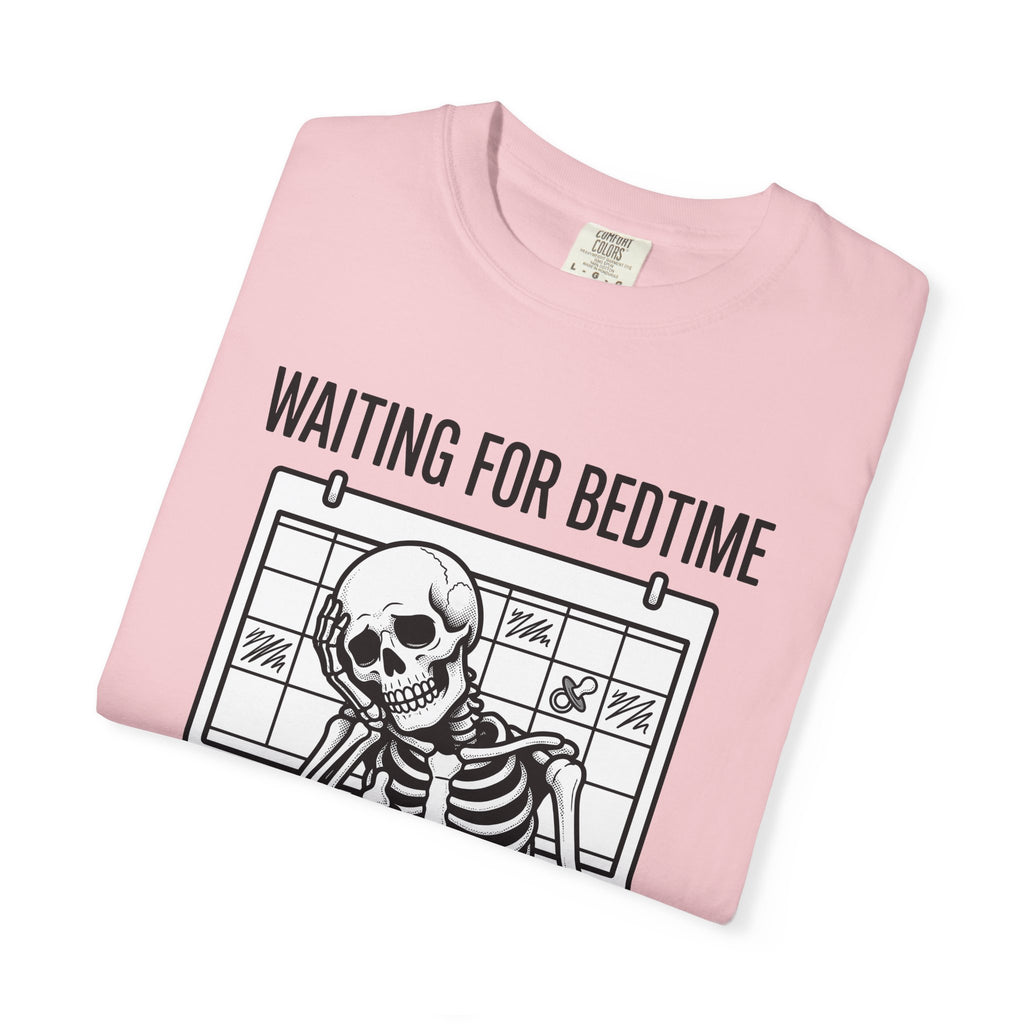 Skeleton Waiting Shirt Halloween Parenting Gift Women Cartoon Tee Bones T-Shirt Spooky Fan Kawaii Tshirt Mom Graphic Retro Baby Bottle