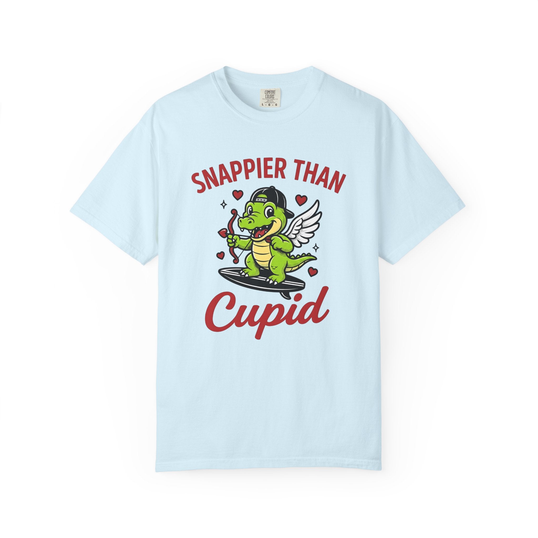Alligator Cherub Shirt St. Valentine's Day Fauna Gift Women Anime Tee Gator T-Shirt Valentine Fan Manga Tshirt Wildlife Graphic Classic