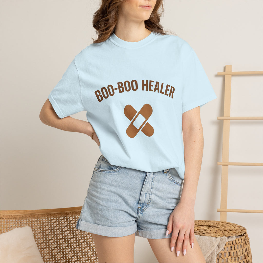 Bandage Graphic Shirt Moms Nurse Gift Women Playful Tee Bandage T-Shirt Mom Enthusiast Whimsical Tshirt Healthcare Graphic Minimalist