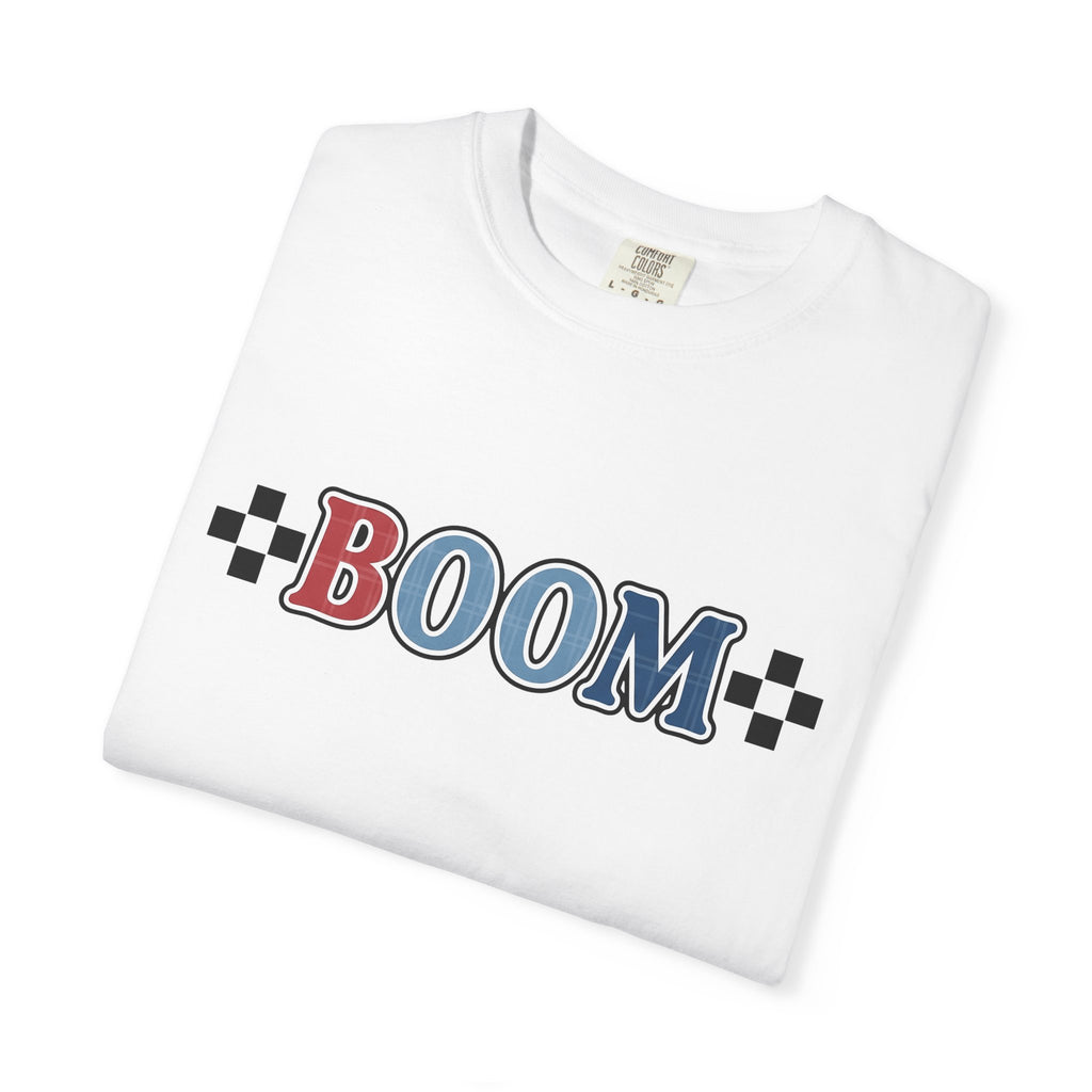 America Slogan Shirt America Vacation Gift Women Heavy Tee Slogan T-Shirt Patriot Fan Bold Tshirt Travel Graphic Classic Squares Tshirt