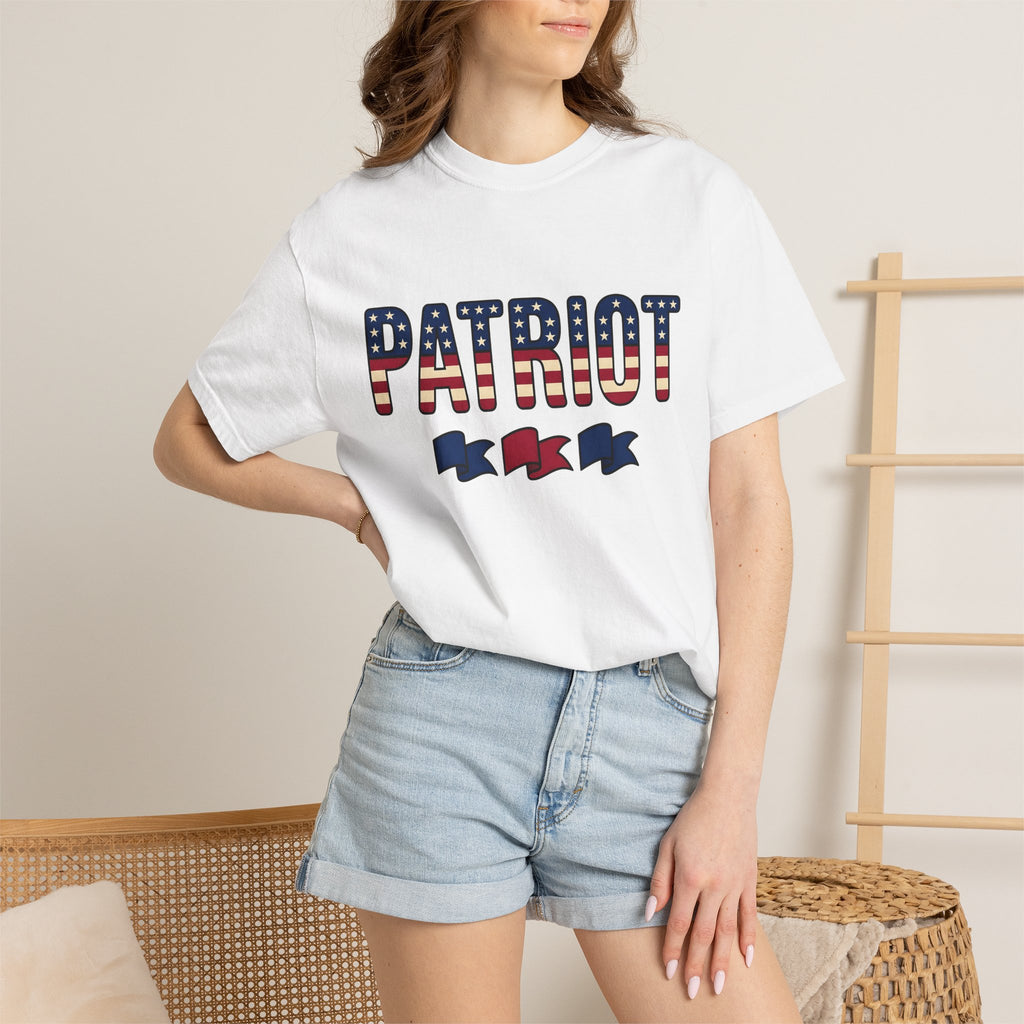 Patriotic Quote Shirt America Celebration Gift Women Strong Tee Saying T-Shirt American Enthusiast Bold Tshirt Party Graphic Retro Banner