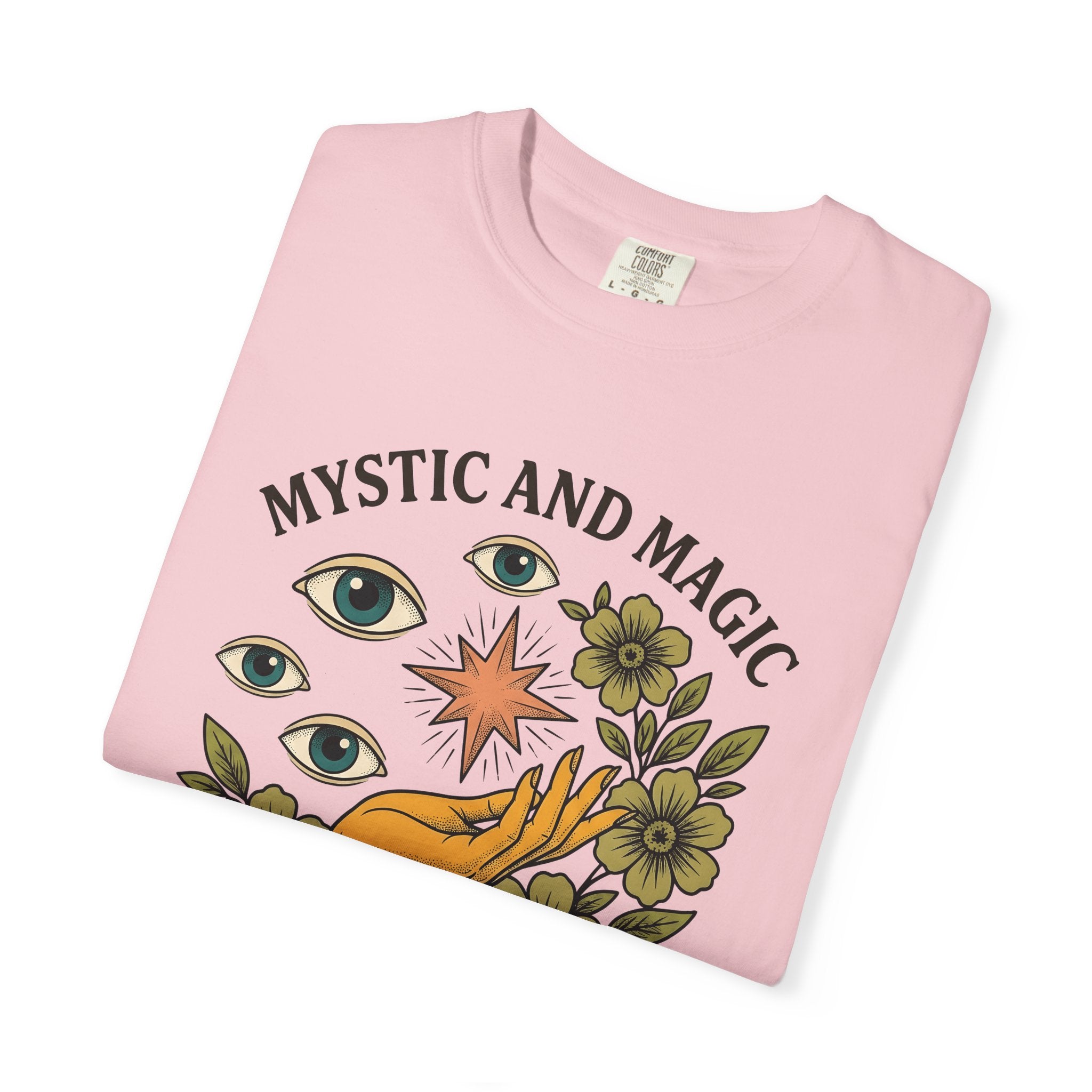 Hand Eye Bloom Shirt Boho Chic Wellness Gift Women Rustic Tee Flower T-Shirt Bohemian Enthusiast Country Tshirt Wellness Graphic Folk