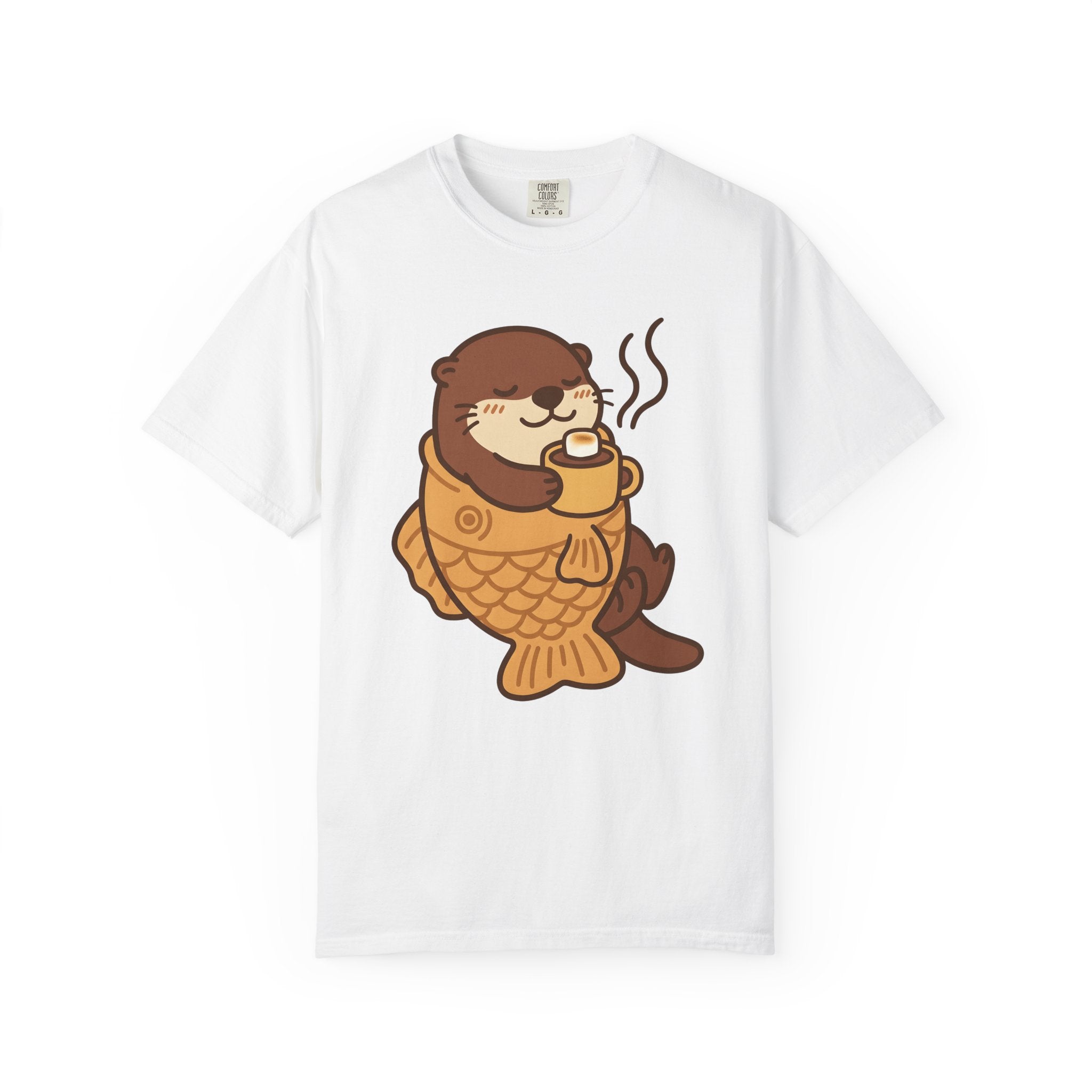 Otter Cupcake Shirt Coffee Wildlife Gift Women Cute Tee Cupcake T-Shirt Coffee Fan Animal Graphic Tshirt Comic Mug Tshirt