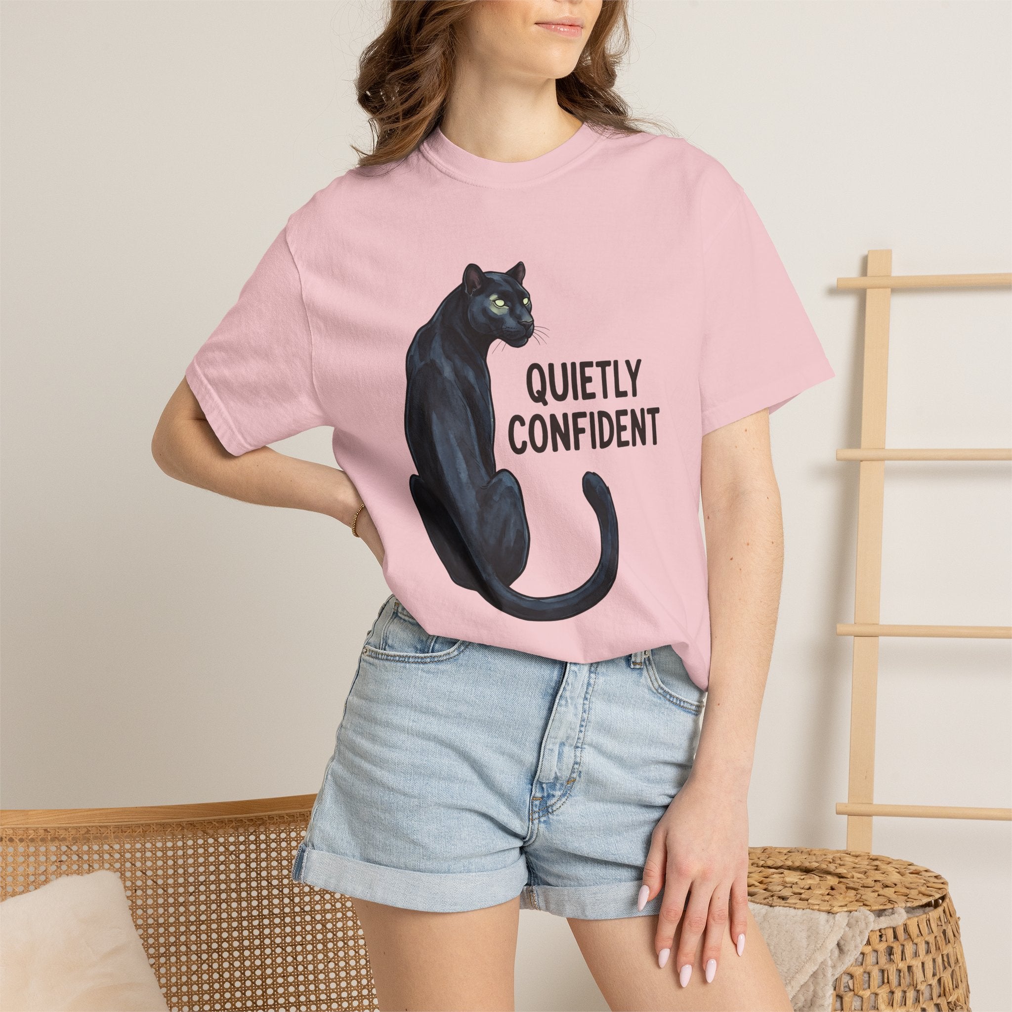 Black Panther Shirt Panther Animal Gift Women Watercolor Tee Panther T-Shirt Big Cat Fan Watercolour Tshirt Wildlife Graphic Sketch Glowing