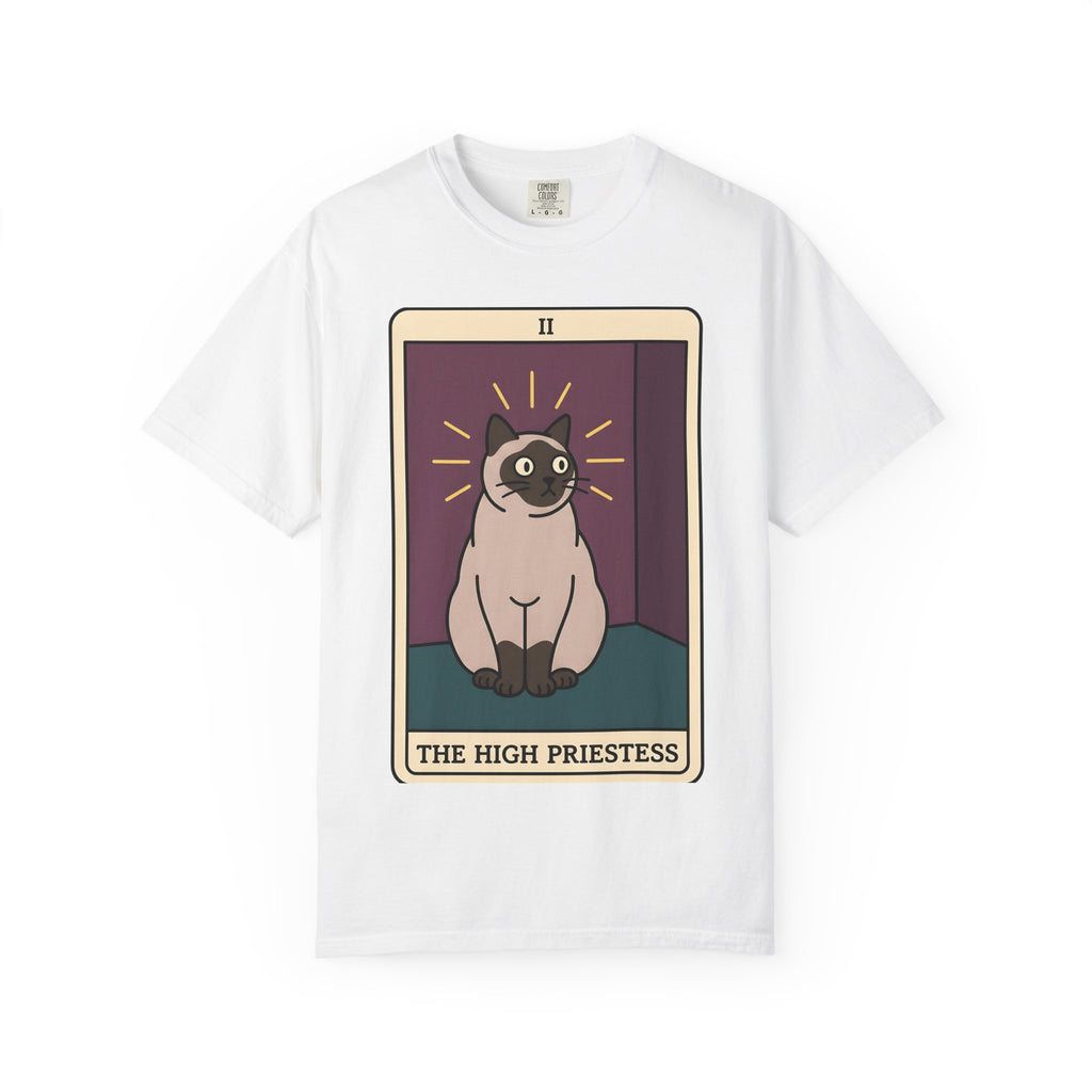 Oracle Cat Shirt Boho Chic Spirituality Gift Women Minimalist Tee Cat T-Shirt Bohemian Fan Simple Tshirt Spiritual Graphic Antique Halo