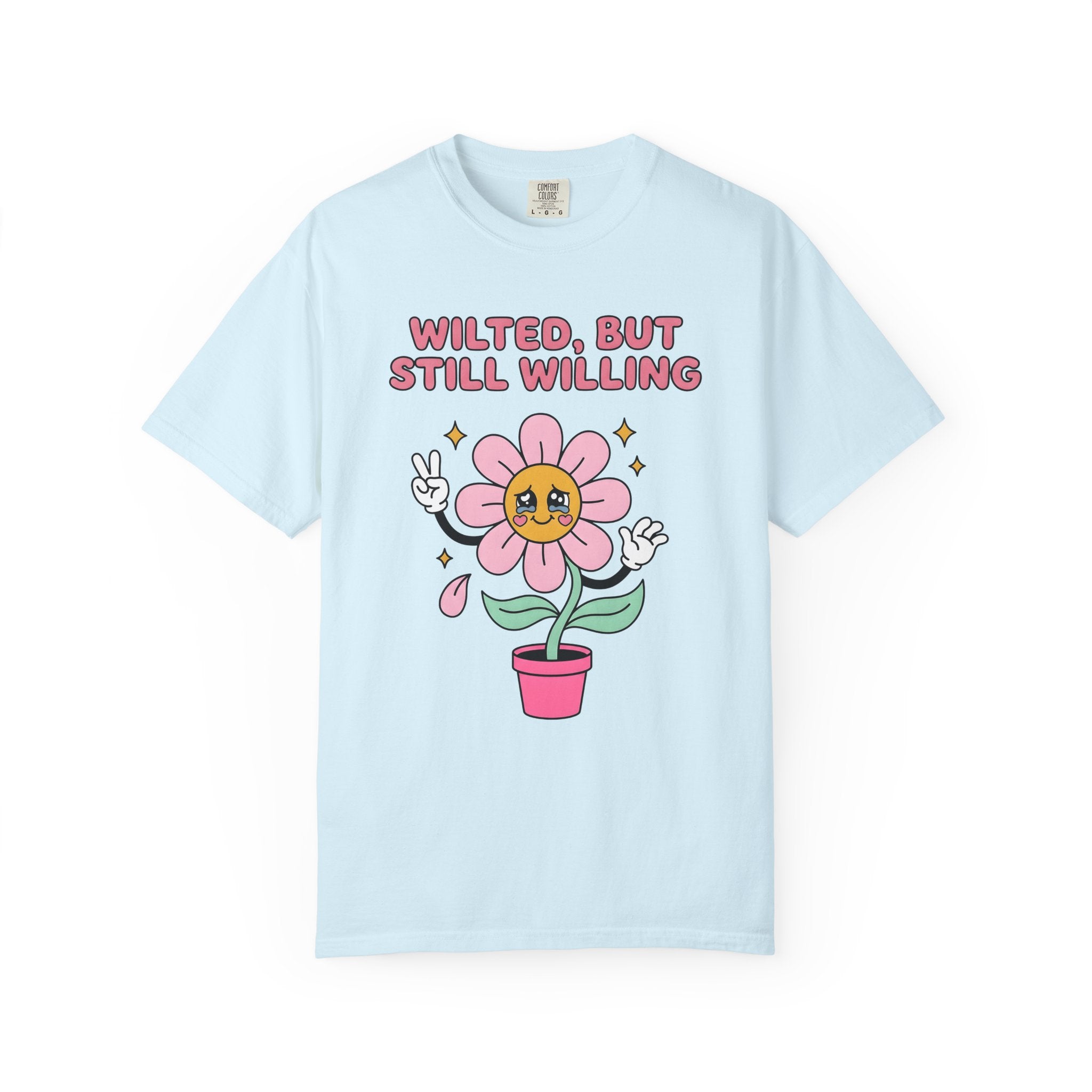 Cute Flower Shirt Funny Inspiration Gift Women Chibi Tee Blossom T-Shirt Comedian Fan Cartoon Tshirt Motivational Graphic Vintage Glitter