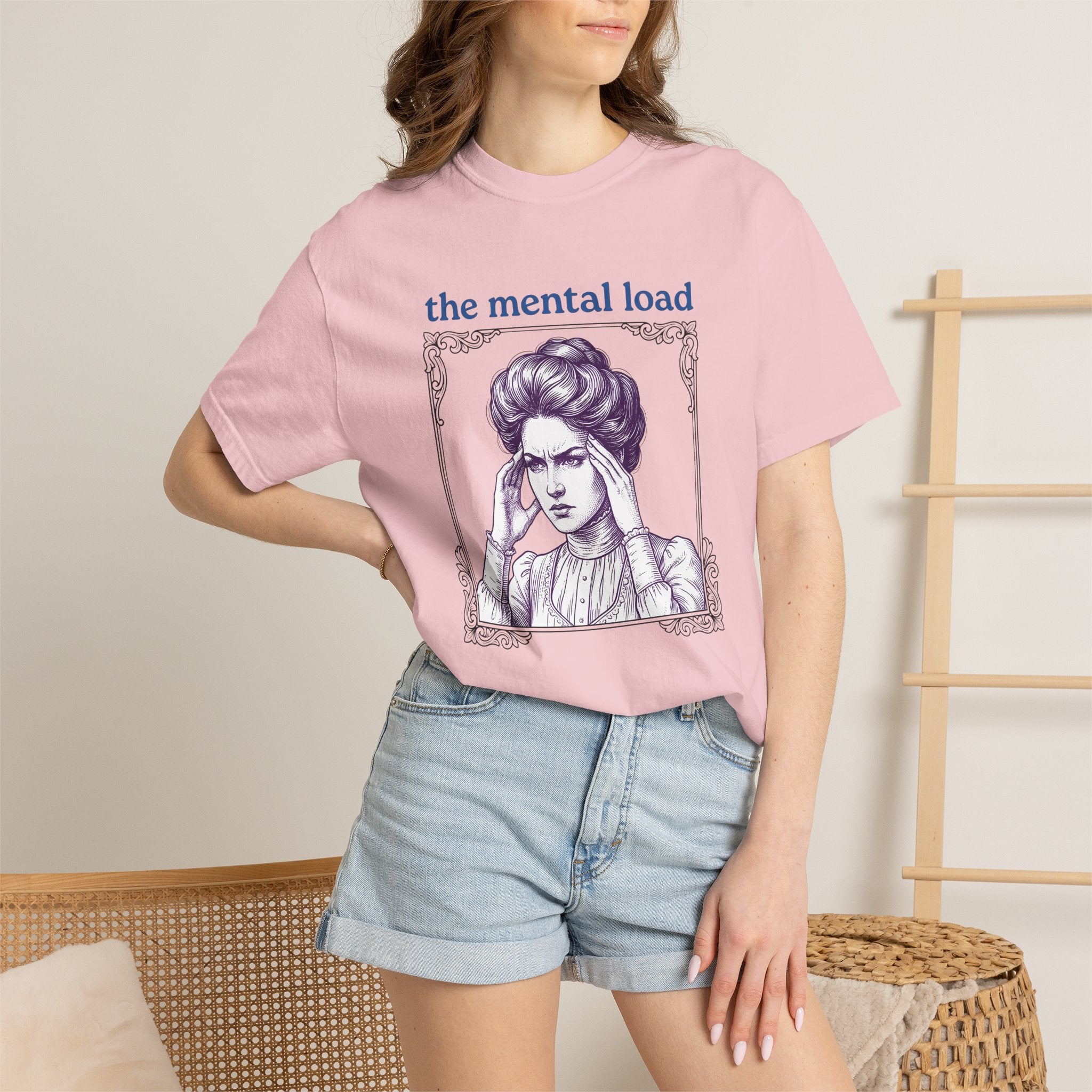 Retro Female Shirt Moms Women Gift Women Vintage Tee Retro Woman T-Shirt Motherhood Fan Retro Illustration Graphic Vintage Tshirt Line Art
