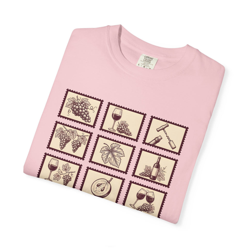 Wine Glass Shirt Wine Drink Gift Women Retro Tee Goblet T-Shirt Vino Fan Vintage Tshirt Cocktail Graphic Sketch Grapes Tshirt