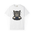 Cat Reading Shirt Cat Novels Gift Women Cartoon Tee Kitten T-Shirt Feline Fan Comic Tshirt Book Graphic Antique Reading Glasses Tshirt
