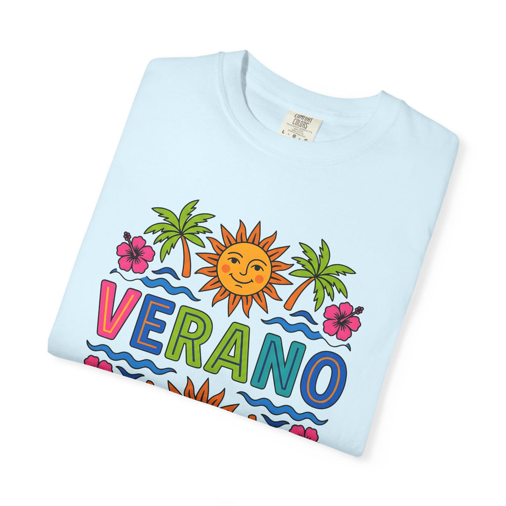 Cheerful Sun Shirt Summer Holiday Gift Women Saturated Tee Sunshine T-Shirt Summer Fan Vibrant Tshirt Vacation Graphic Classic Tropical Tree