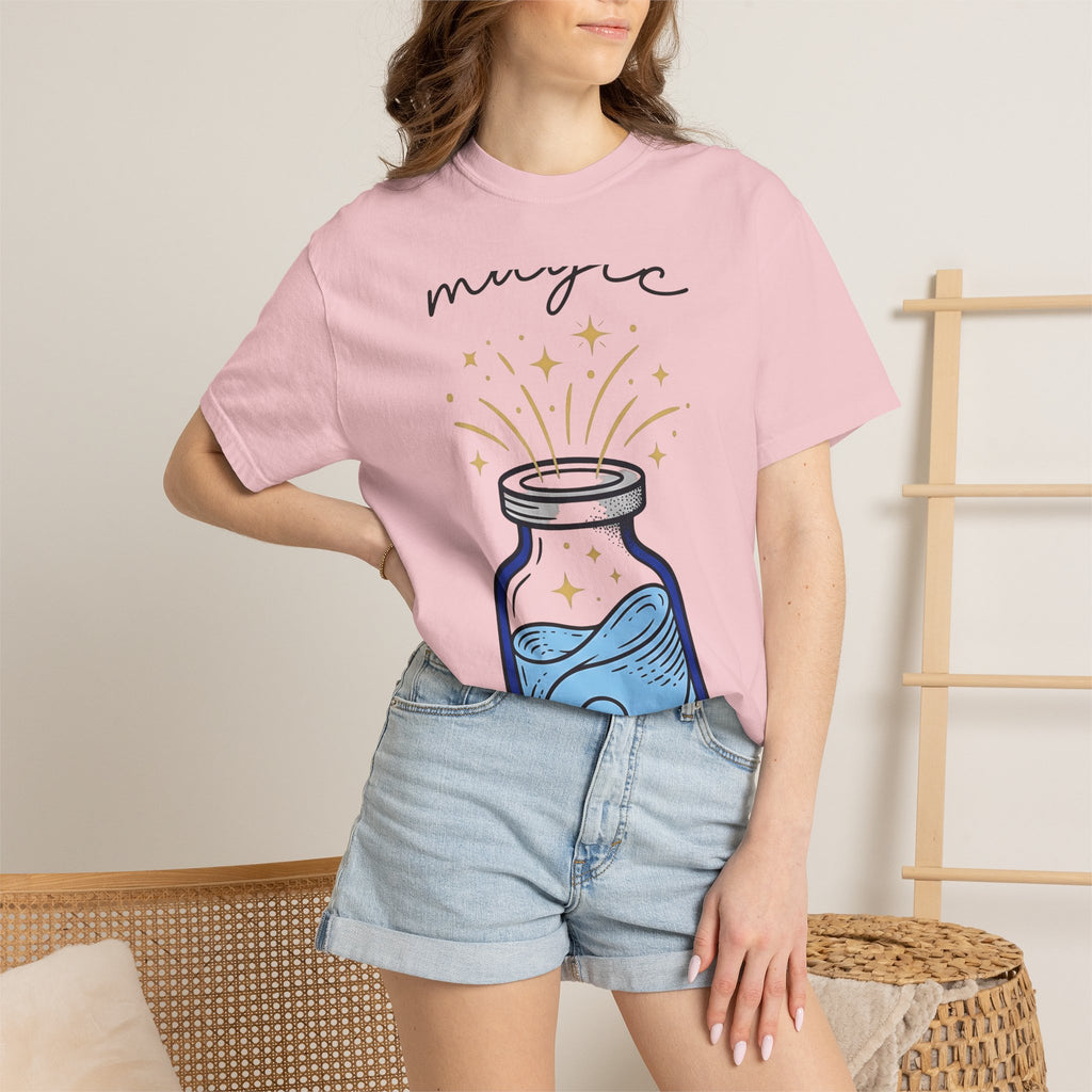 Potion Bottle Shirt Boho Chic Spirituality Gift Women Fantasy Tee Apothecary Jar T-Shirt Bohemian Fan Mystical Graphic Tshirt Doodle