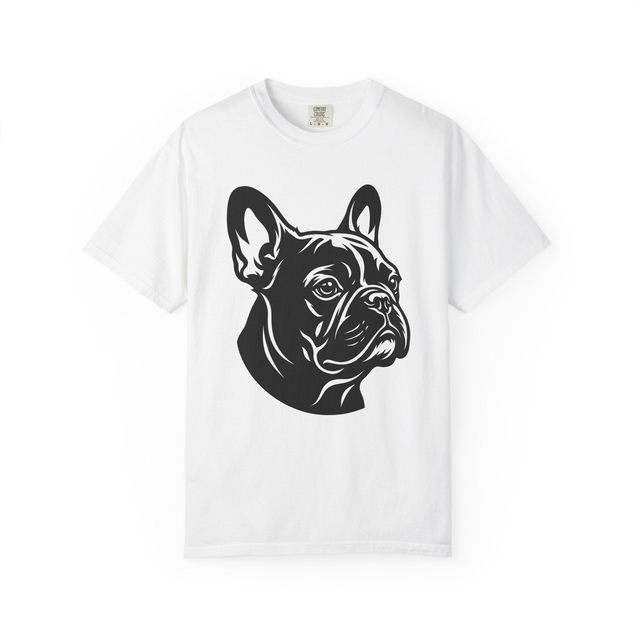 French Bulldog Shirt Dog Wildlife Gift Women Modern Art Tee Bulldog T-Shirt Dog Fan Artistic Tshirt Wildlife Graphic Clean Canine Portrait