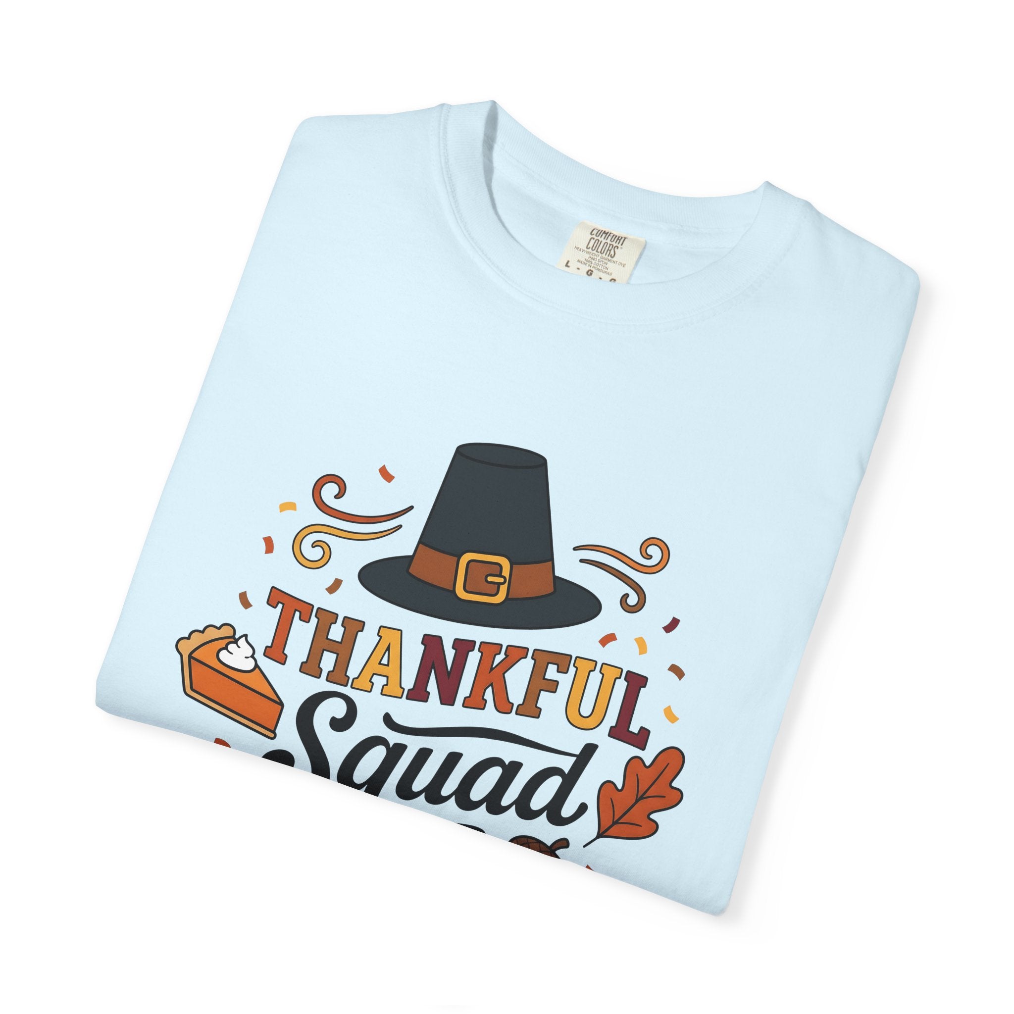Pilgrim Hat Shirt Thanksgiving Harvest Gift Women Cute Tee Pilgrim T-Shirt Turkey Fan Pilgrim Hat Graphic Autumn Design Animated Pumpkin Pie