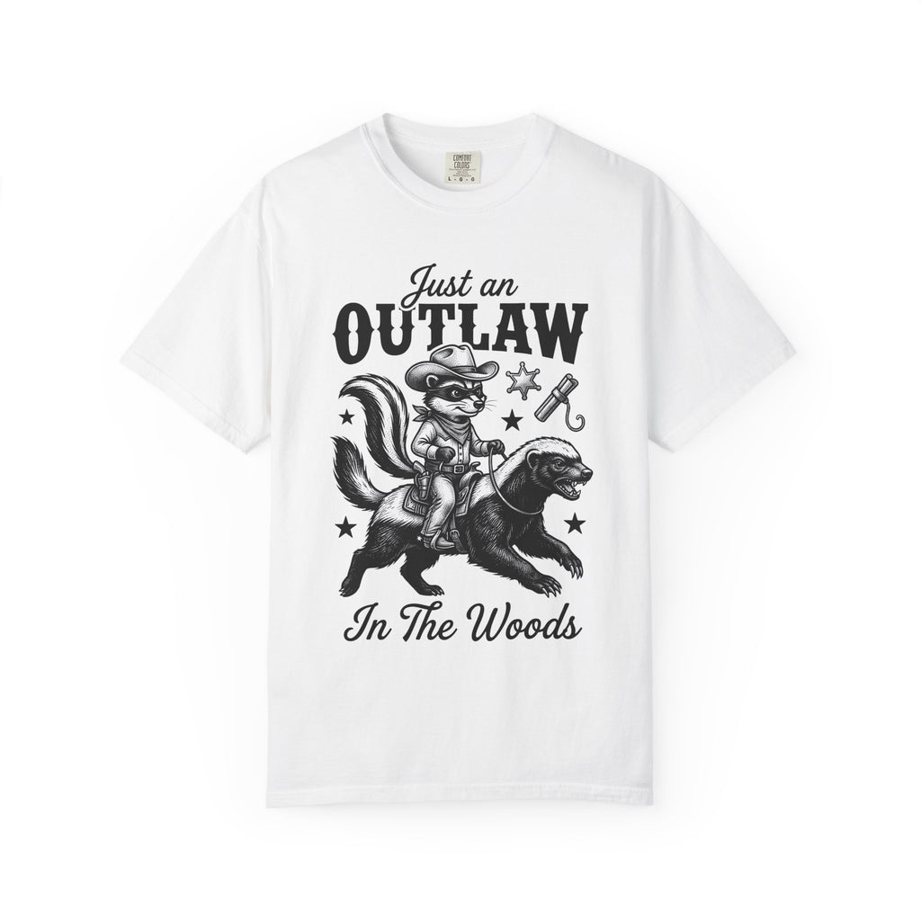 Raccoon Cowboy Shirt Funny Wildlife Gift Women Retro Tee Bandit T-Shirt Humor Fan Vintage Tshirt Animal Graphic Sketch Honey Badger Tshirt