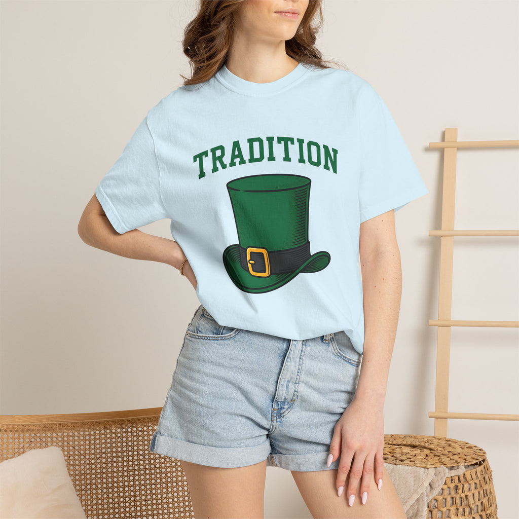 Leprechaun Hat Shirt St Patrick's Day Holiday Gift Women Vintage Tee Top Hat T-Shirt Shamrock Fan Top Hat Tshirt Holiday Graphic Retro Belt