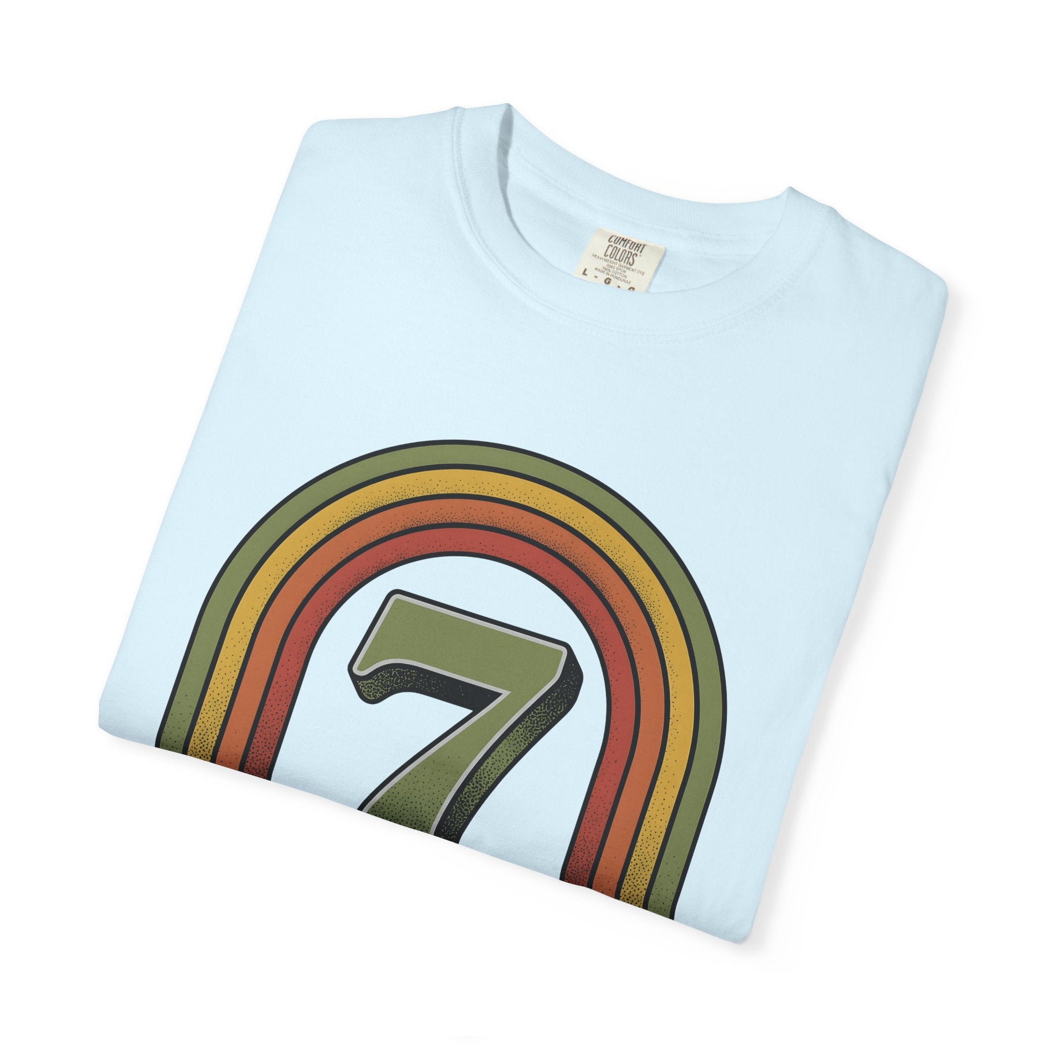 Classic Rainbow Shirt St. Patrick's Day Symbol Gift Women Hand Drawn Tee Rainbow T-Shirt Shamrock Fan Illustrated Tshirt Icon Graphic Sketch