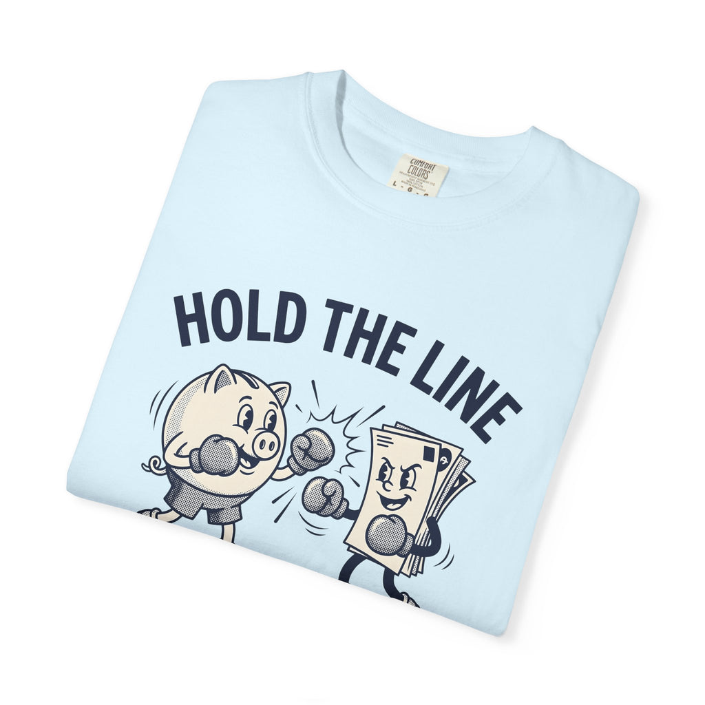 Piggy Bank Fight Shirt Funny Money Gift Women Hand Drawn Tee Bank Battle T-Shirt Humor Fan Illustrated Tshirt Finance Graphic Sketch Cash