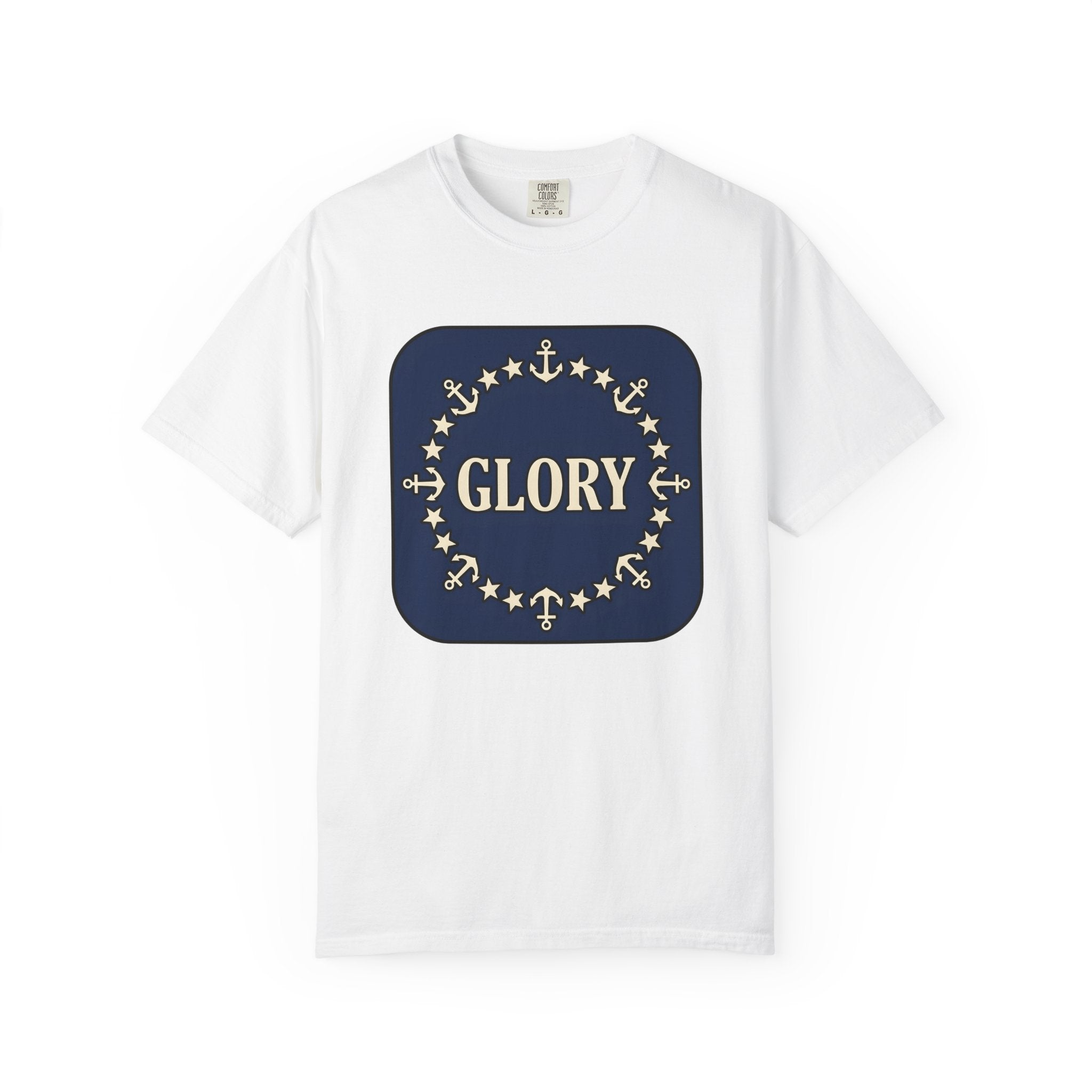 Anchor Star Circle Shirt 4th Of July Military Gift Women Patriotic Tee Symbol T-Shirt Independence Fan American Tshirt Soldier Graphic