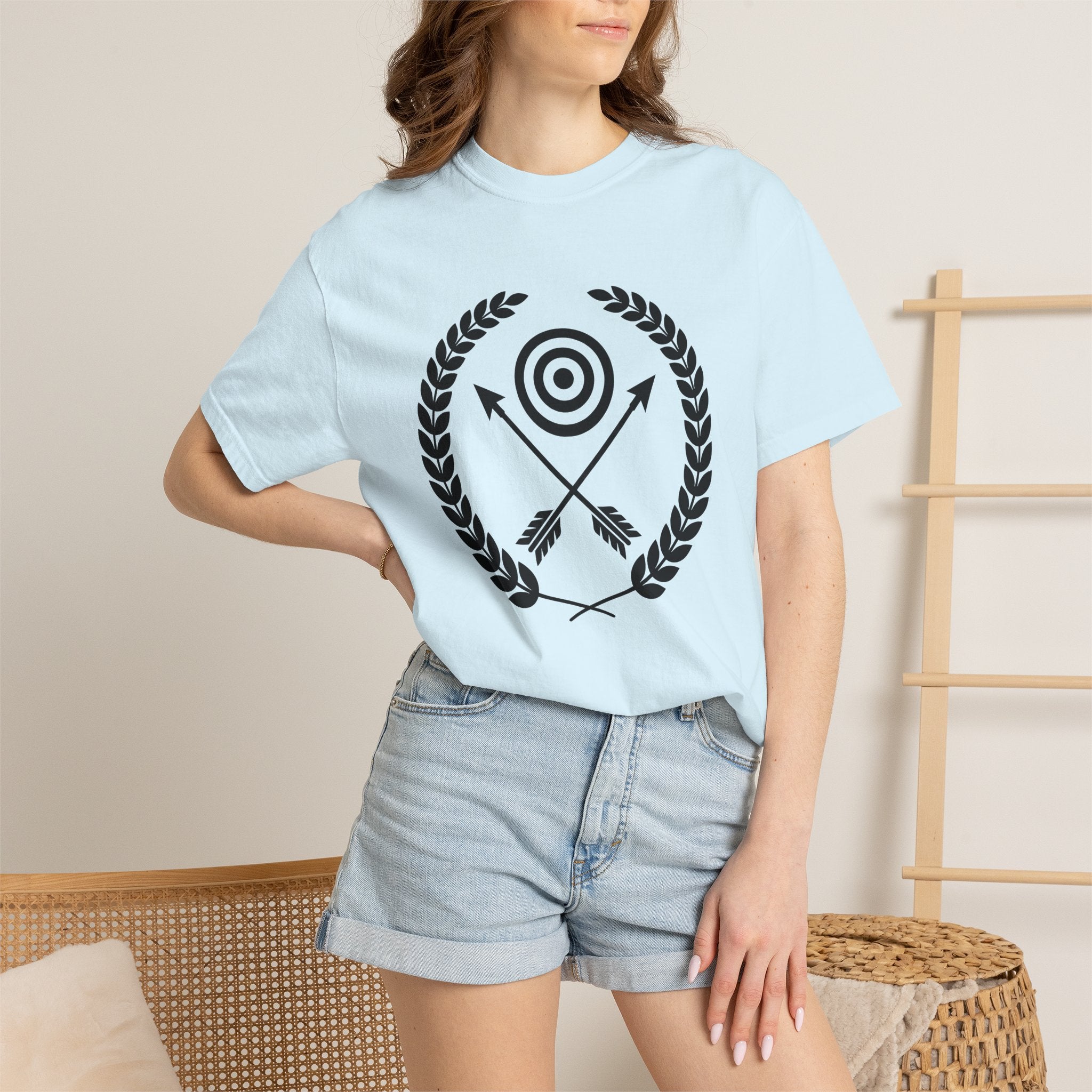 Archery Target Shirt Archery Competition Gift Women Minimalist Tee Bullseye T-Shirt Archer Enthusiast Simple Tshirt Tournament Graphic