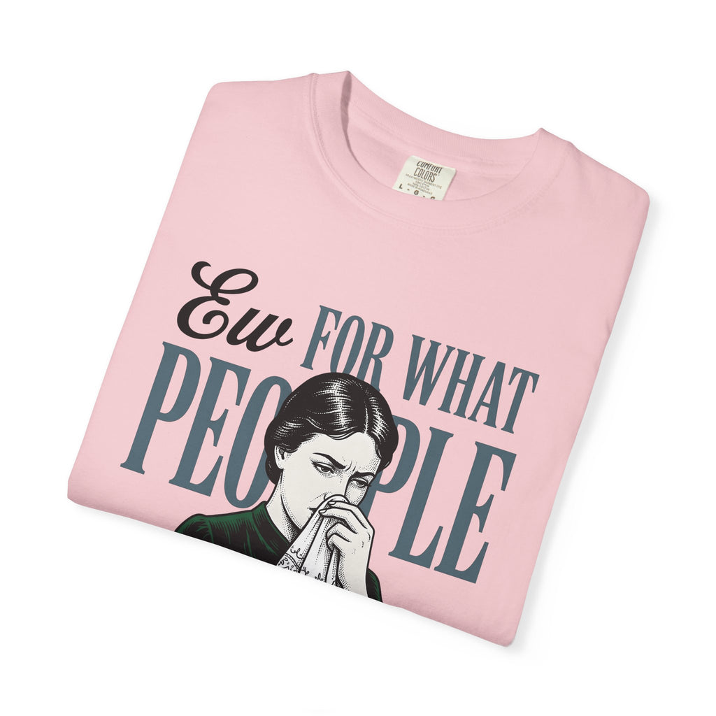 Vintage Female Drawing Shirt Sarcasm Quiet Gift Women Snarky Tee Illustration T-Shirt Sass Fan Sarcastic Tshirt Silent Graphic Old School