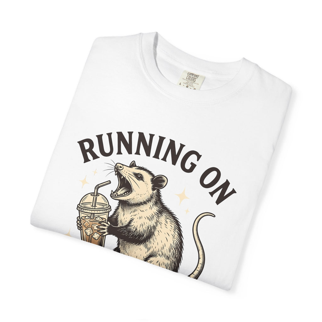 Possum Cafe Shirt Coffee Creatures Gift Women Antique Tee Opossum T-Shirt Coffee Fan Vintage Tshirt Animal Graphic Doodle Twinkle Tshirt