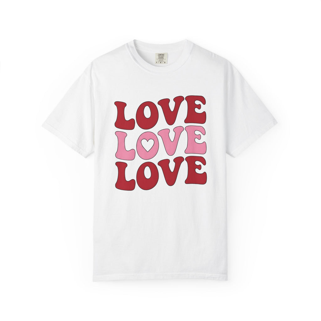 Old School Love Script Shirt Valentine Partnership Gift Women Lively Tee Calligraphy T-Shirt Valentine Fan Vibrant Tshirt Couples Graphic