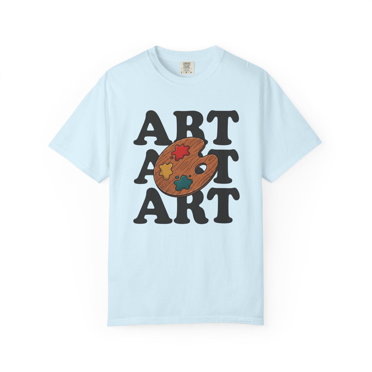 Paint Palette Shirt Art Teacher Creative Gift Women Bold Graphic Tee Palette T-Shirt Artistic Enthusiast Graphic Tshirt Imaginative Graphic