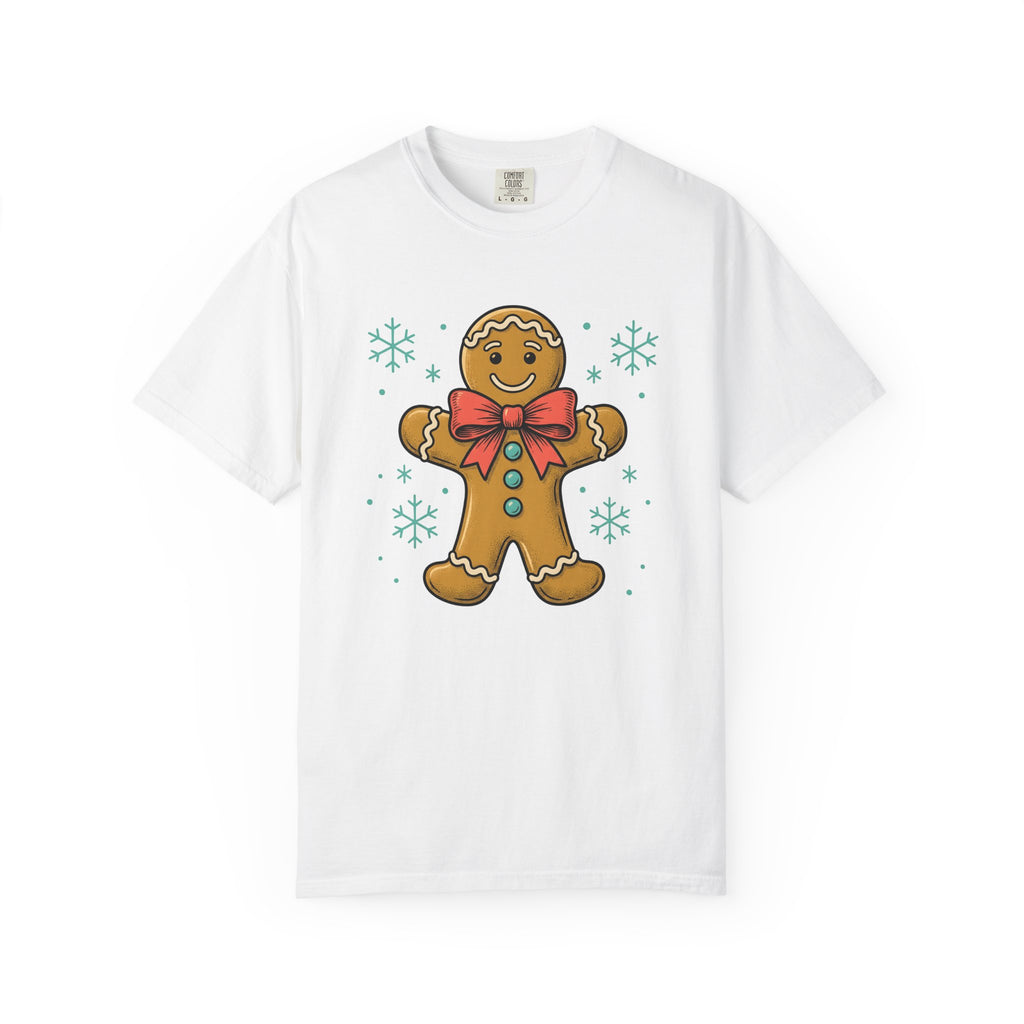 Gingerbread Biscuit Shirt Christmas Season Gift Women Comic Tee Gingerbread Man T-Shirt Xmas Fan Holiday Tshirt Winter Graphic Retro Flakes