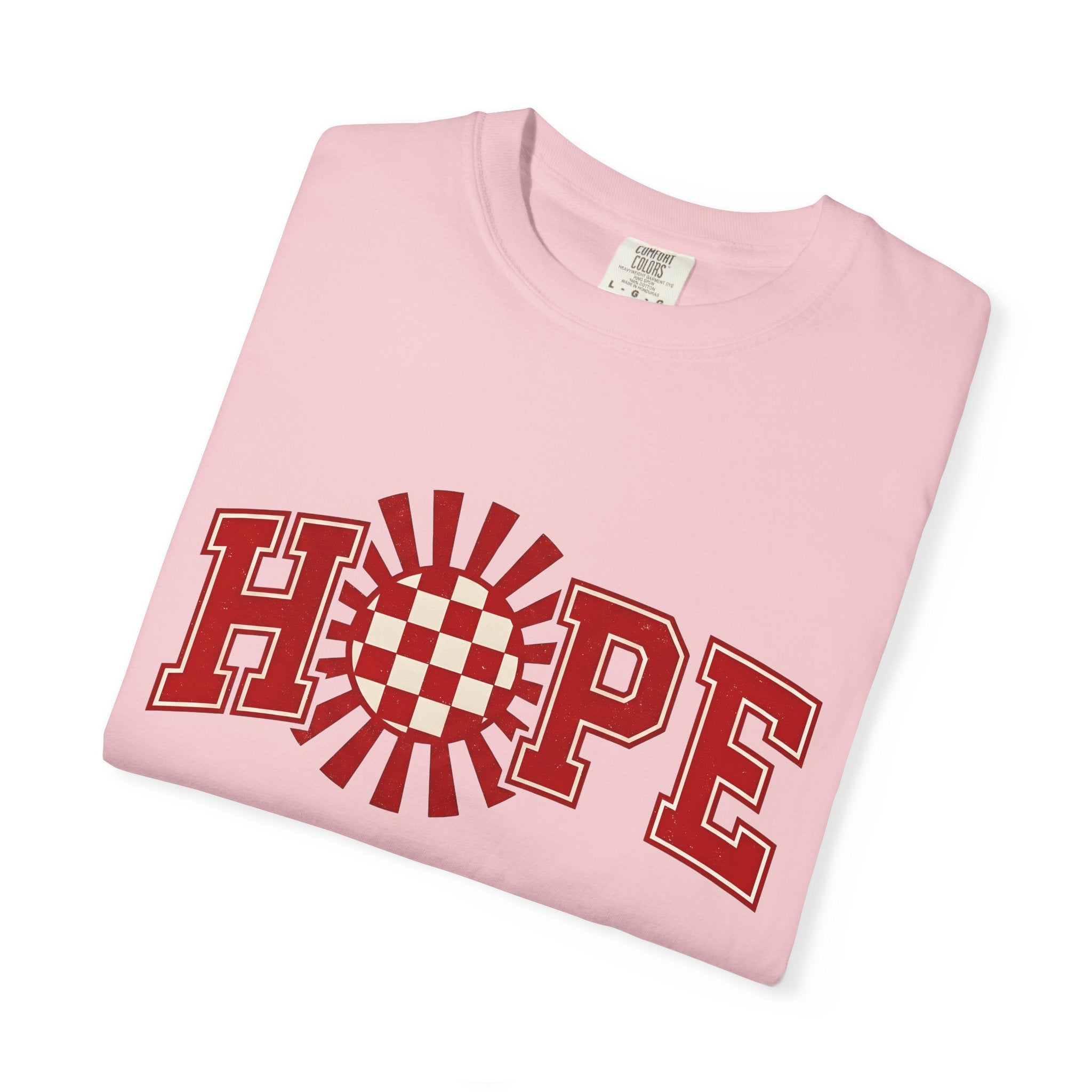 Radiating Checkered Pattern Shirt St. Valentine's Day Encouragement Gift Women Athletic Tee Plaid T-Shirt Valentine Fan Sporty Tshirt