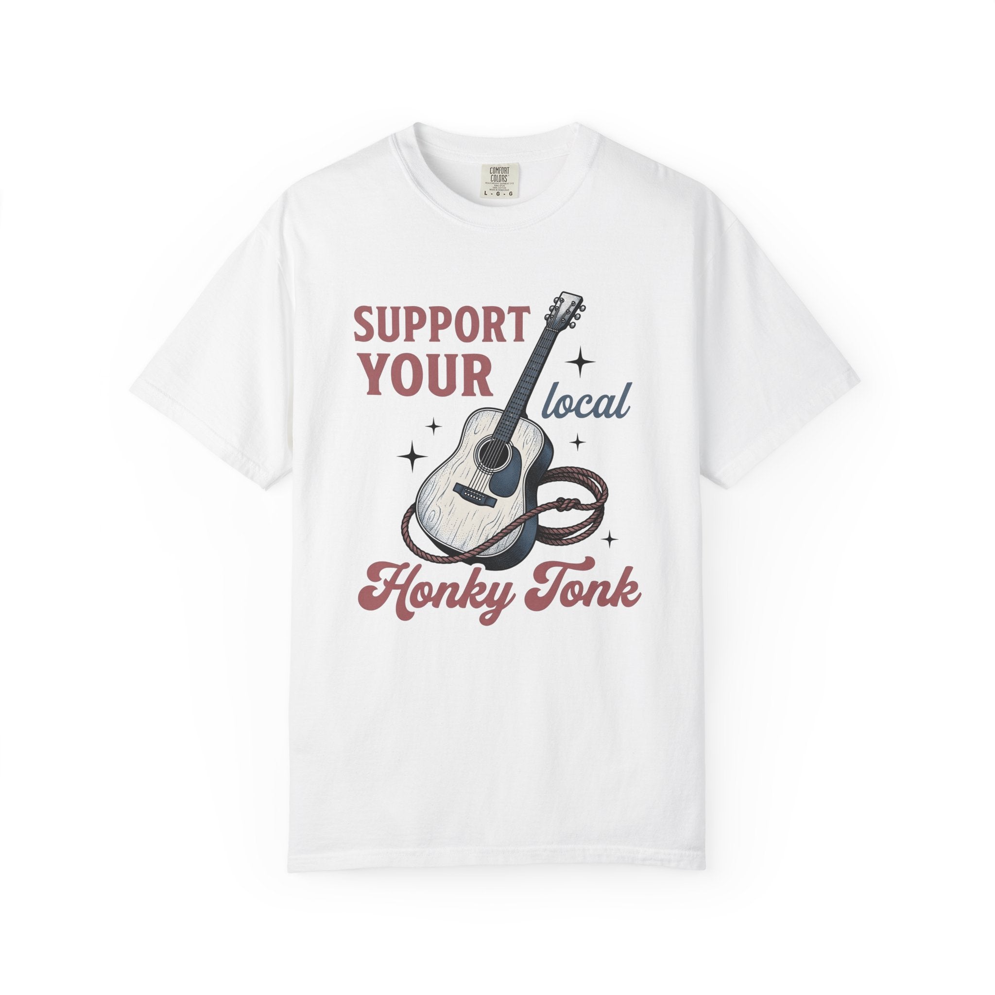 Acoustic Guitar Shirt Cowgirl Folk Gift Women Hand Drawn Tee Guitar T-Shirt Cowgirl Fan Illustrated Tshirt Traditional Graphic Sketch Rope
