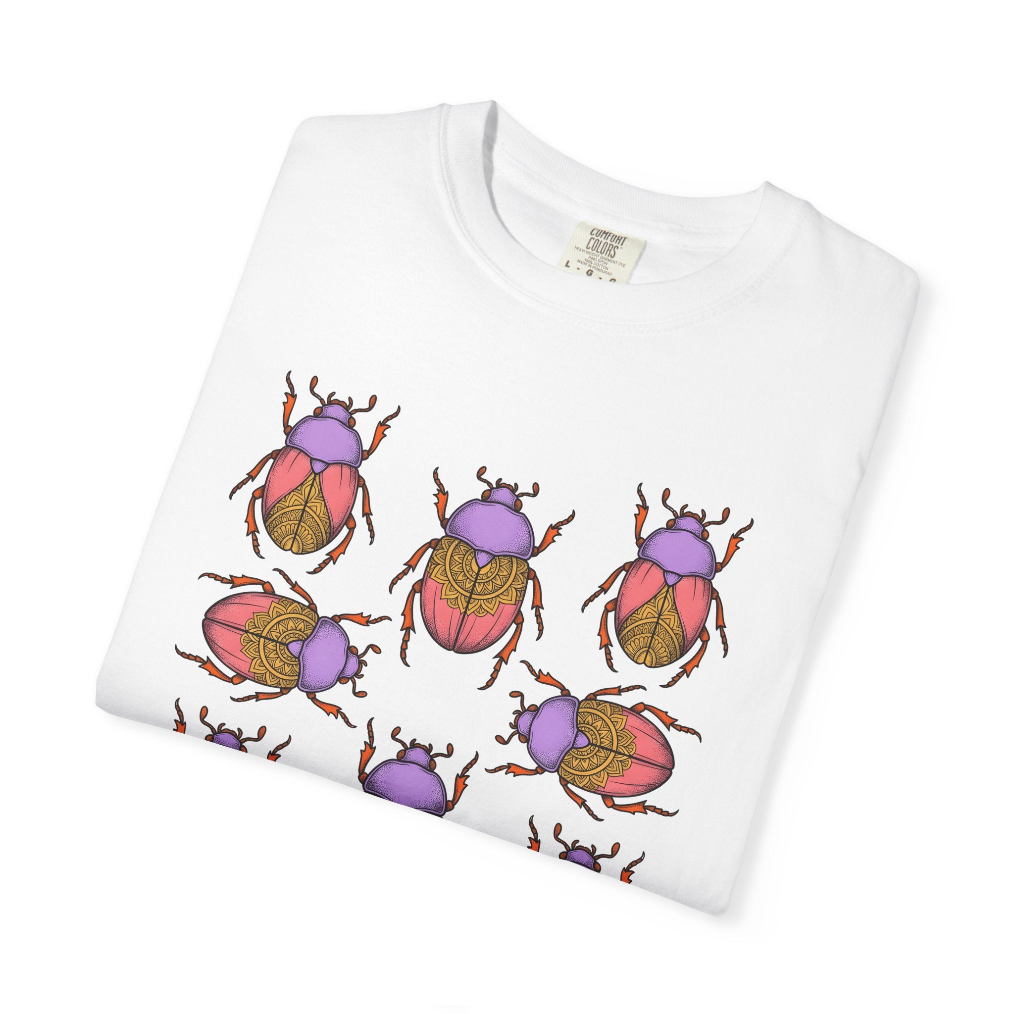 Bug Design Shirt Cottagecore Outdoors Gift Women Tribal Tee Insect T-Shirt Homesteader Fan Primitive Tshirt Wilderness Graphic Sketch Round