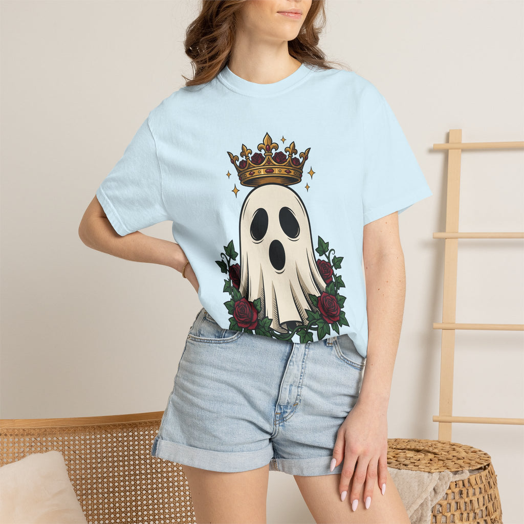 Spirit Crown Shirt Halloween Dark Gift Women Ink Tee Diadem T-Shirt Horror Fan Tattoo Tshirt Gothic Graphic Retro Flower Tshirt