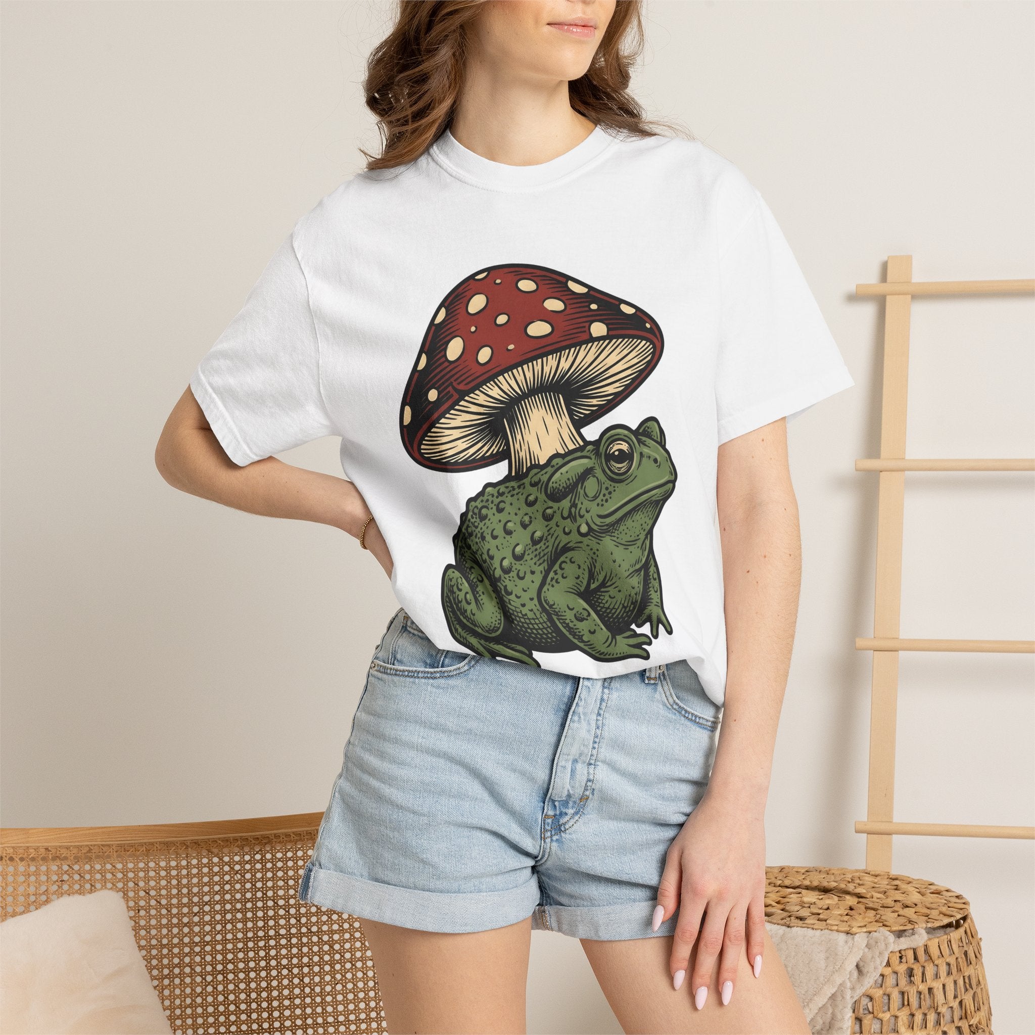 Toad Fungus Shirt Funny Nature Gift Women Old School Tee Fungal Infection T-Shirt Humor Fan Retro Tshirt Wildlife Graphic Doodle Toadstool