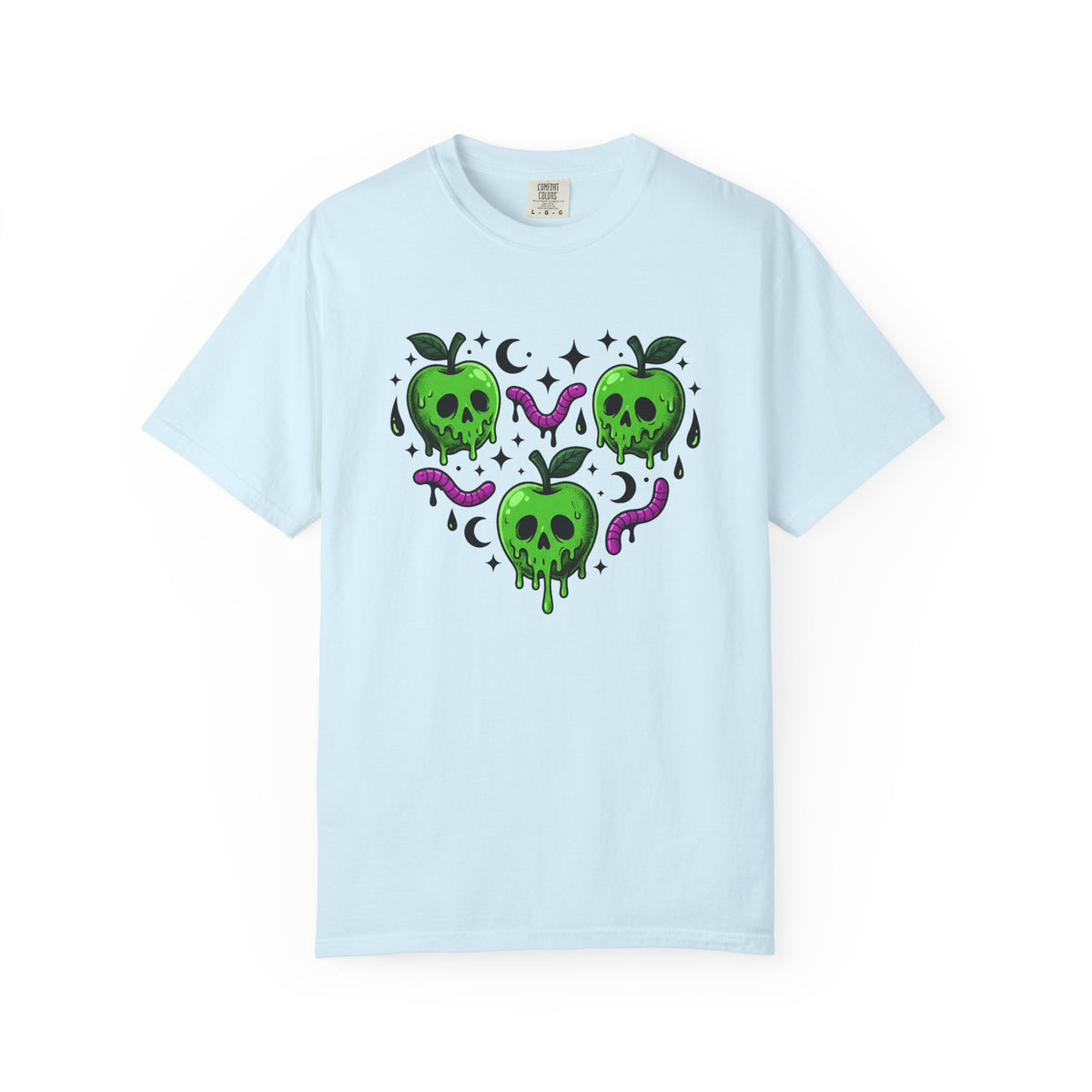 Toxic Apple Shirt Halloween Emo Unisex Gift Horror Tee Poisoned Apple T-Shirt