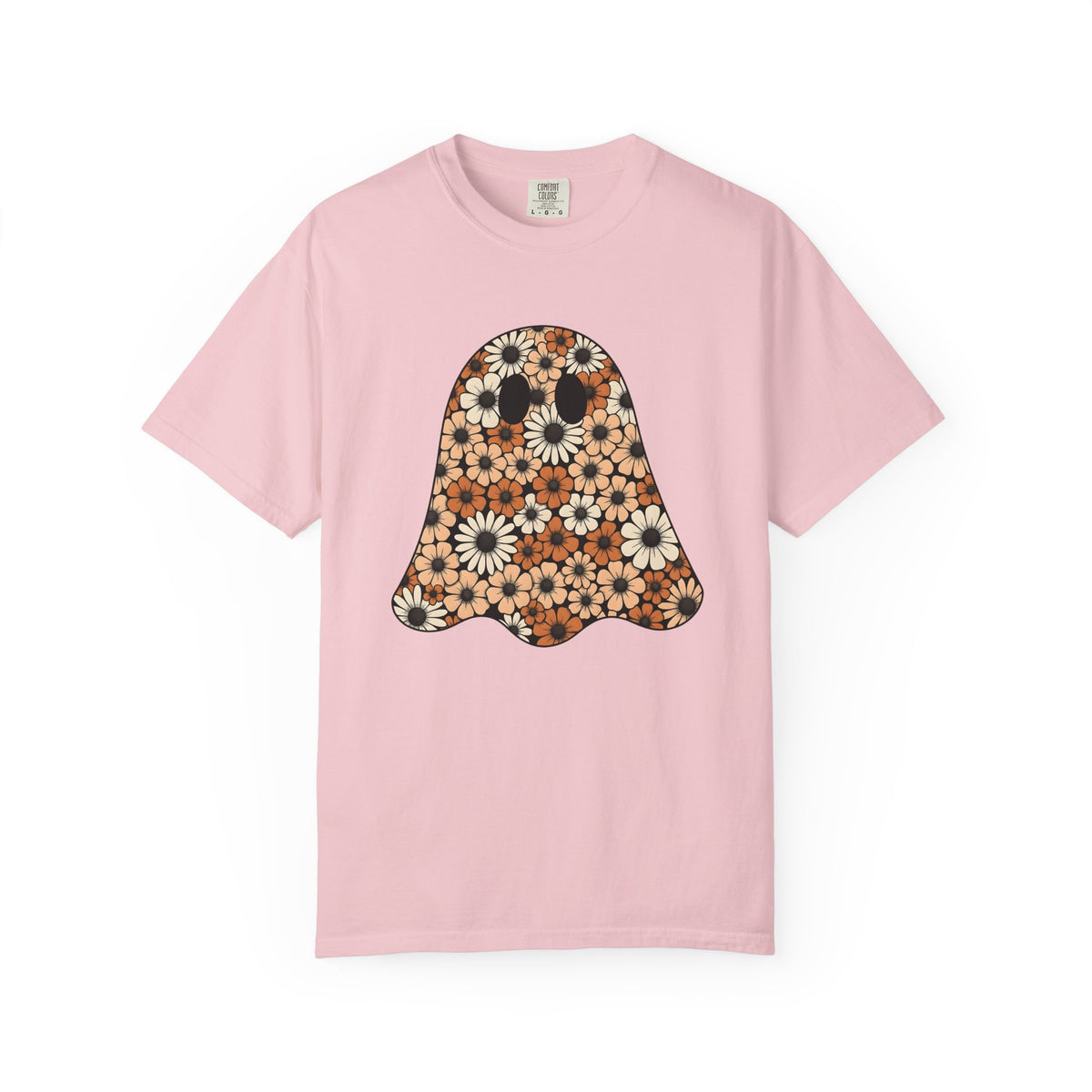 Garden Ghost Shirt Halloween Flora Unisex Gift Folk Tee Specter T-Shirt Spooky