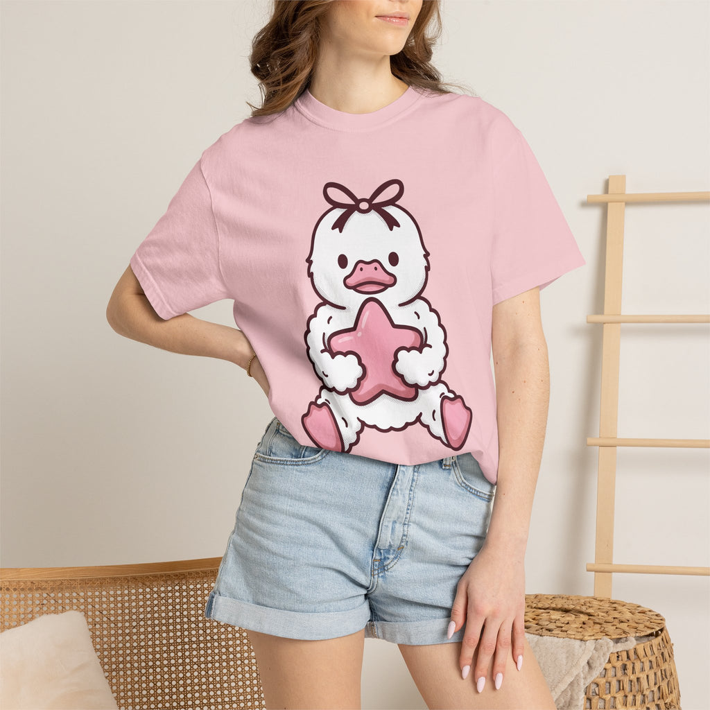 Duck Stuffed Animal Shirt St. Valentine's Day Pet Gift Women Cute Tee Plushie T-Shirt Valentine Fan Cute Tshirt Animal Graphic Comic Sparkle