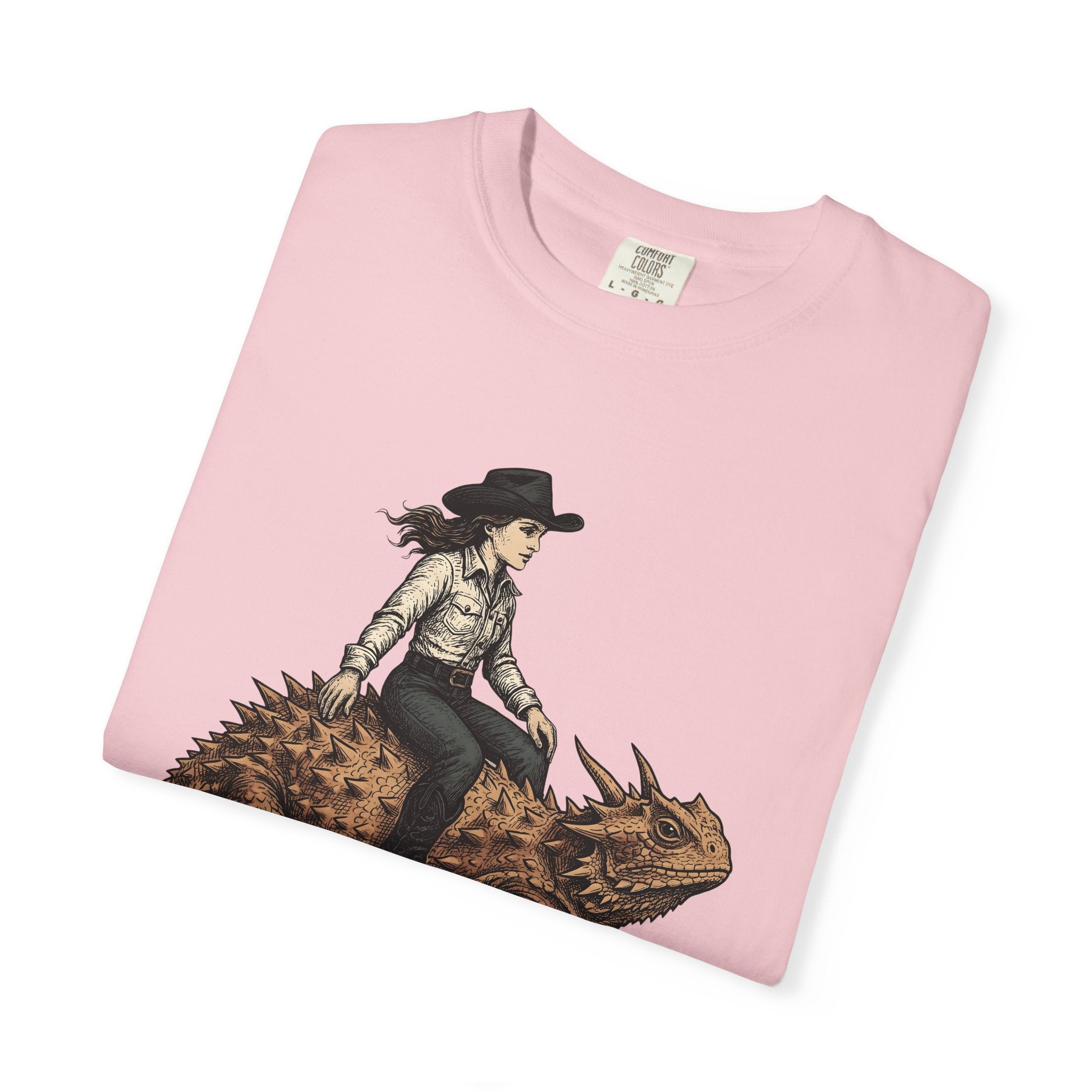 Cowgirl On Reptile Shirt Cowgirl Cowboy Gift Women Traditional Tattoo Tee Rodeo T-Shirt Cowgirl Fan Sailor Tshirt Cowboy Graphic Retro