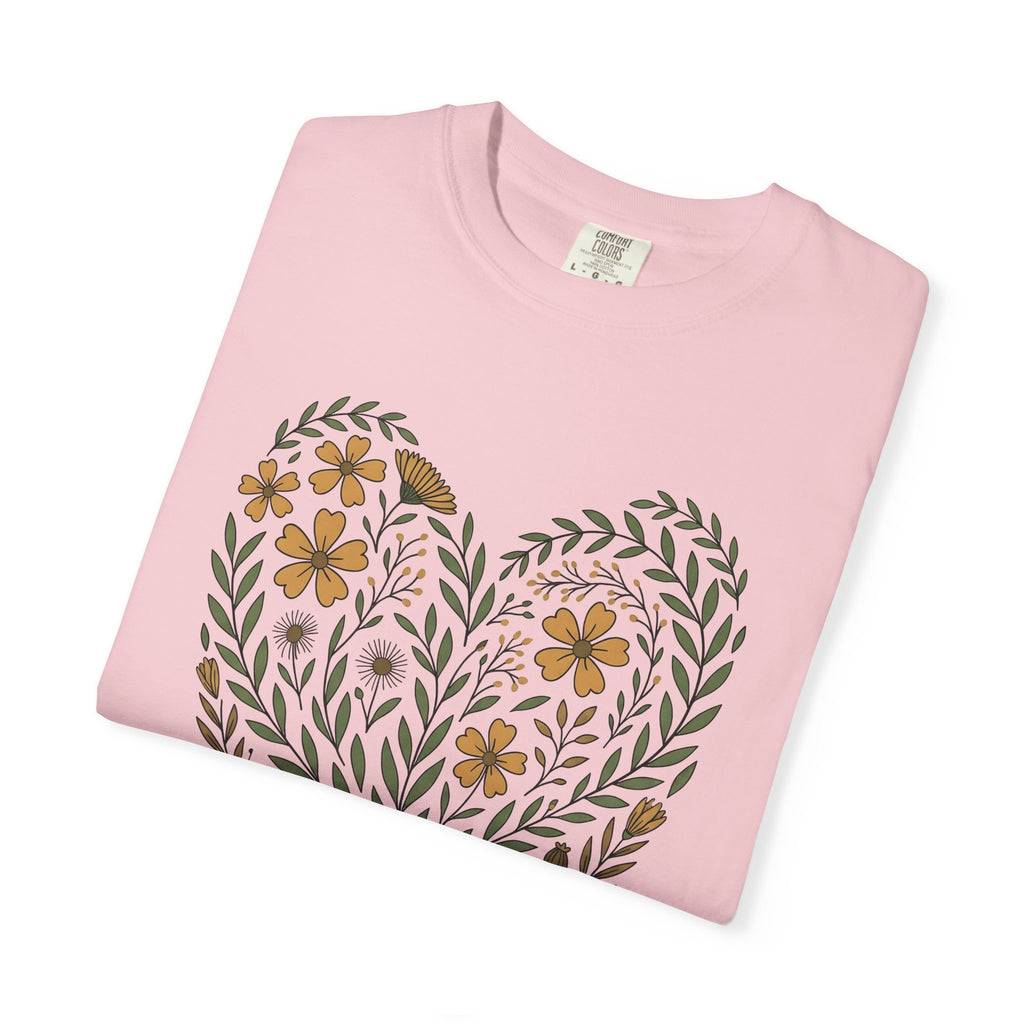 Flower Rabbit Shirt Easter Garden Gift Women Vintage Tee Bunny T-Shirt Spring Fan Retro Tshirt Yard Graphic Tribal Meadow Flowers Tshirt