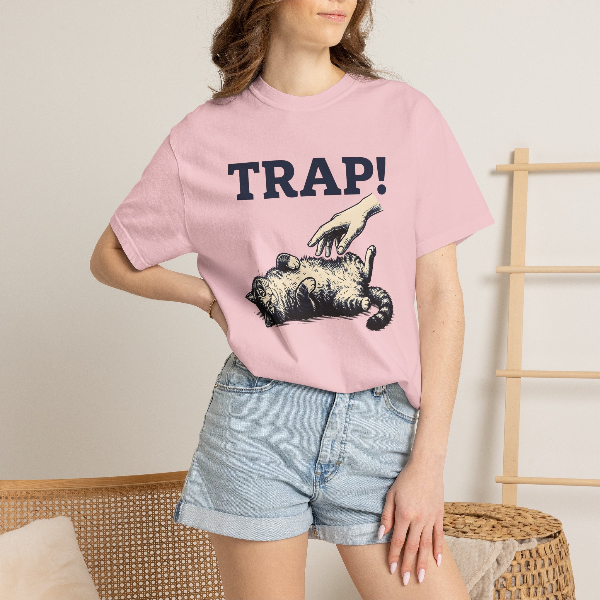 Silly Cat Shirt Cat Jokes Gift Women Timeless Tee Kitty T-Shirt Cat Fan Feline Tshirt Pun Graphic Nostalgic Claw Tshirt