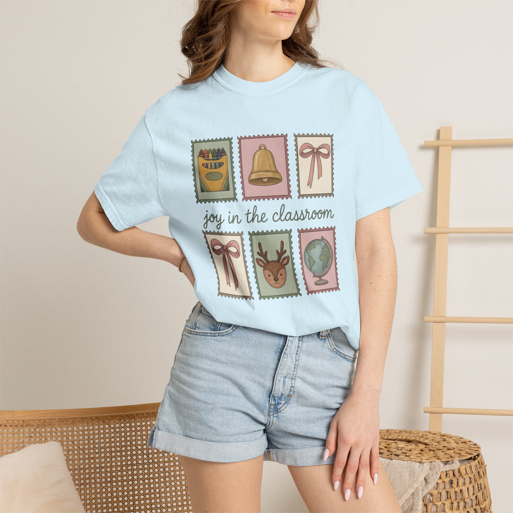 Classroom Stamps Shirt Teachers School Gift Women Whimsical Tee Rubber Stamp T-Shirt Educator Enthusiast Vintage Tshirt School Graphic