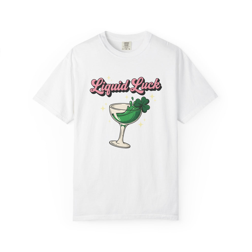 Cocktail Glass Shirt St Patrick's Day Drinking Gift Women Bold Tee Glass T-Shirt St Patricks Fan Vintage Tshirt Boozy Graphic Retro Shamrock