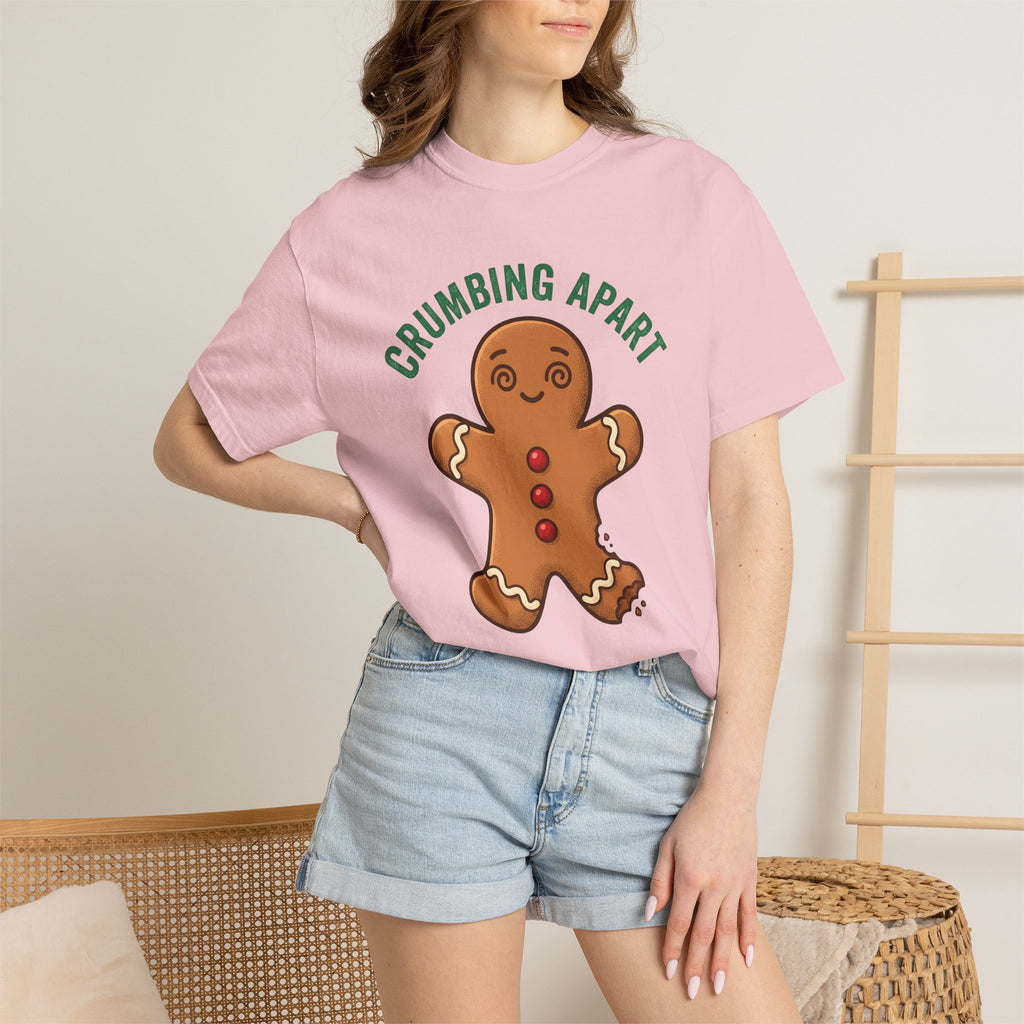 Gingerbread Biscuit Shirt Holiday Festive Gift Women Comic Tee Gingerbread Man T-Shirt Christmas Fan Cartoon Tshirt Merry Graphic Retro