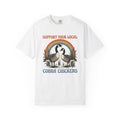 Canada Geese Shirt Funny Wildlife Gift Women Retro Tee Goose T-Shirt Humor Fan Vintage Tshirt Animal Graphic Hand Drawn Rainbow Tshirt