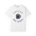 Espresso Cup Shirt Coffee Books Gift Women Sleek Tee Coffee Mug T-Shirt Coffee Fan Minimalist Tshirt Literary Graphic Chic Tome Tshirt