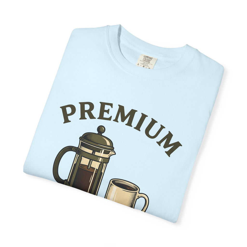 French Press Espresso Shirt Coffee Brunch Gift Women Retro Tee Cafetiere T-Shirt Coffee Fan Vintage Tshirt Breakfast Graphic Sketch Coffee