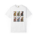 Flower Cat Shirt Animals Plants Gift Women Hippie Tee Kitty Cat T-Shirt Pet Fan Feline Tshirt Floral Graphic Classic Ribbon Tshirt