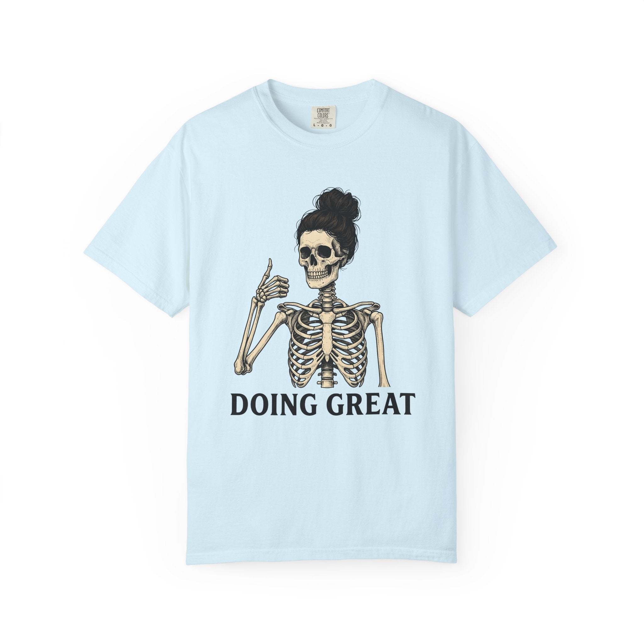 Bony Woman Shirt Moms Comedy Gift Women Antique Tee Skinny Woman T-Shirt Mother Fan Vintage Tshirt Humor Graphic Line Art Messy Hair Tshirt