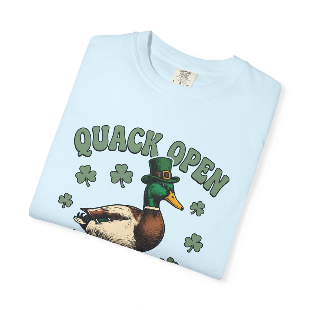 Duck Hat Shirt St Patrick's Day Comedy Gift Women Nostalgic Tee Duckbill T-Shirt Shamrock Fan Retro Tshirt Humor Graphic Outline Four Leaf